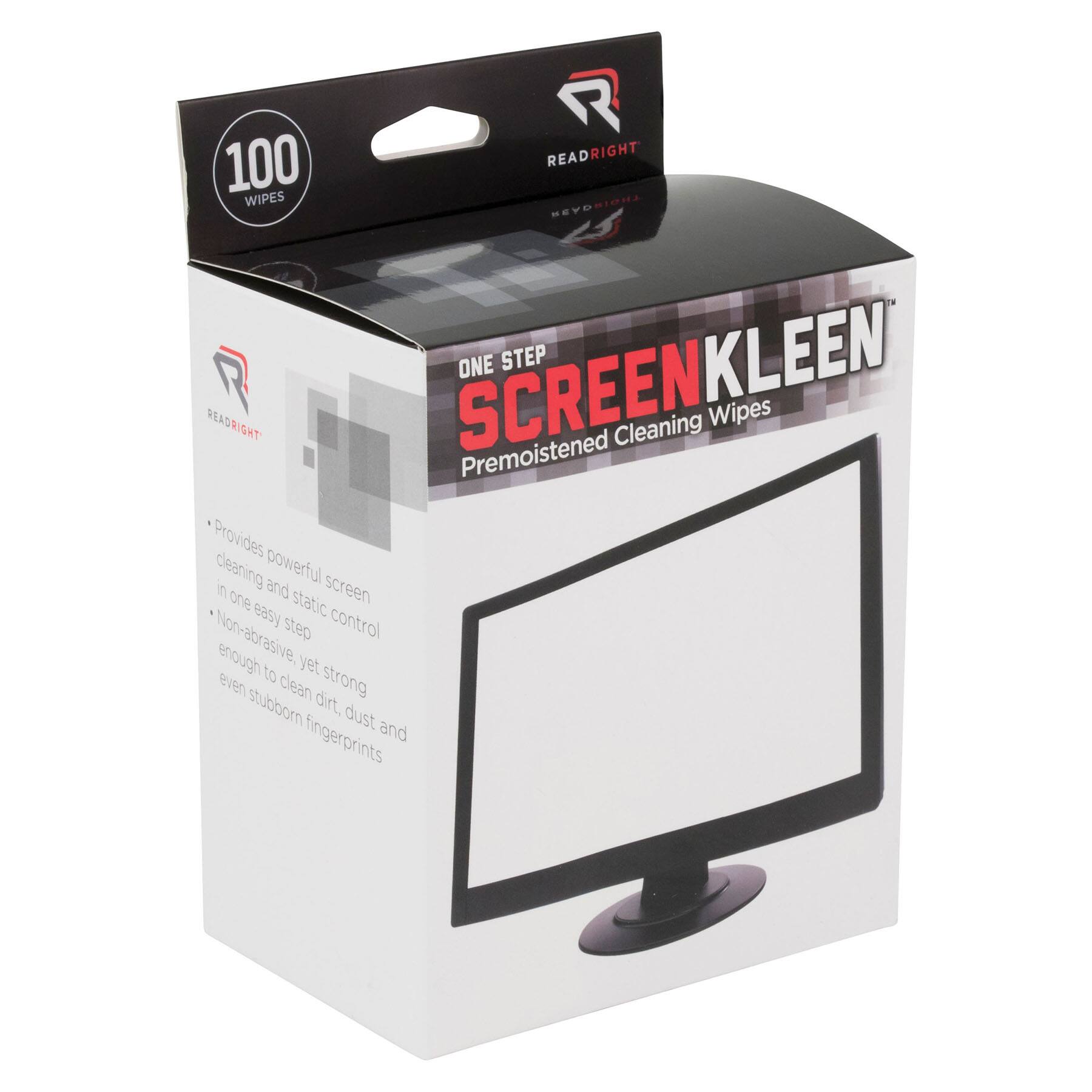 Read Right® Screen Kleen™ One Step Screen Cleaner Wet Wipes, 100ct.