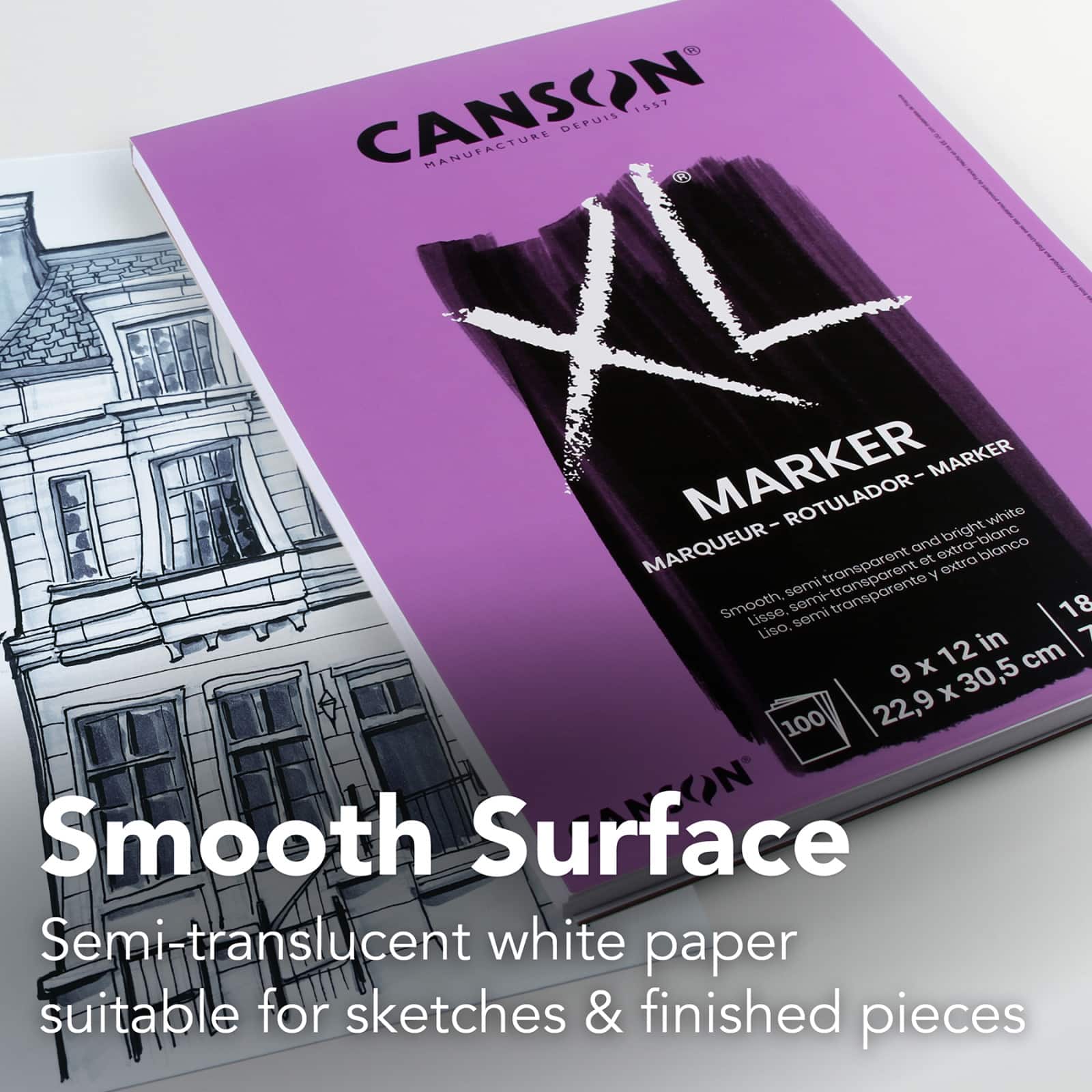 Canson&#xAE; XL&#xAE; Marker Pad, 9&#x27;&#x27; x 12&#x27;&#x27;
