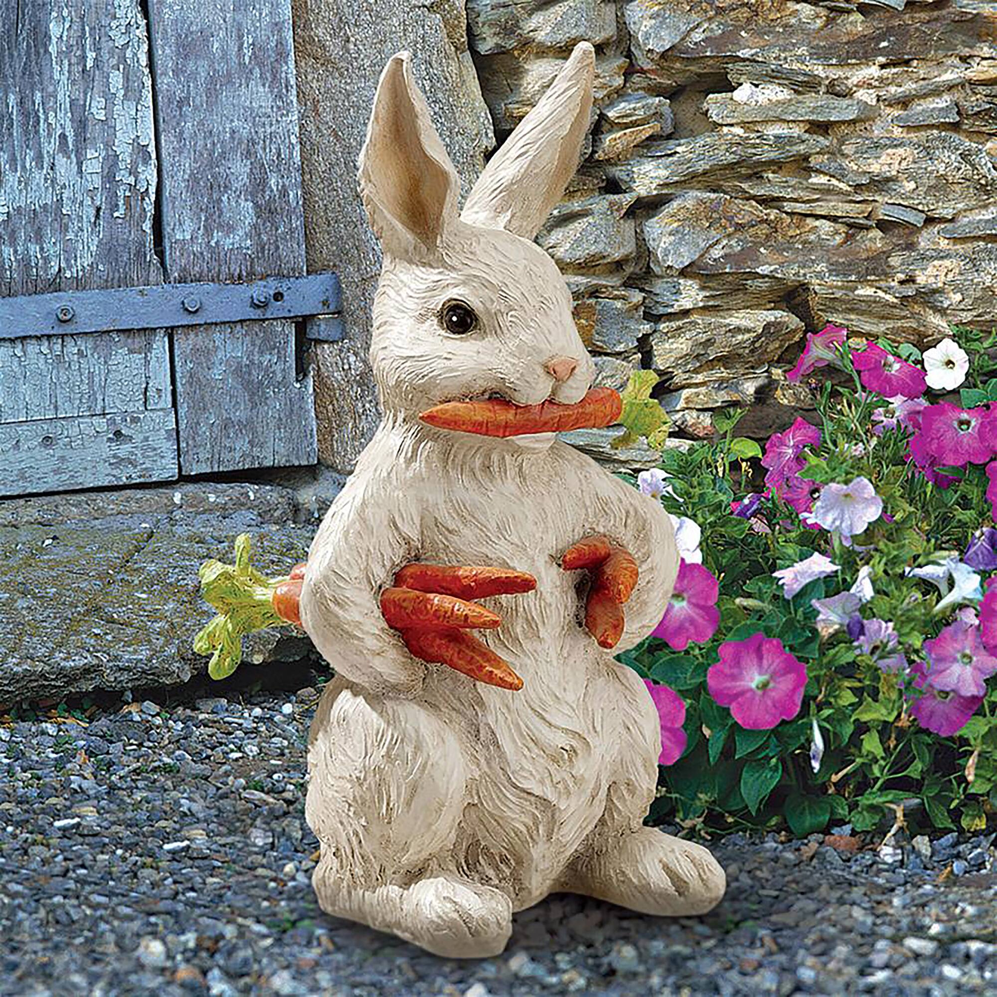 Design Toscano 12.5&#x22; Carotene the Bunny Rabbit Garden Statue