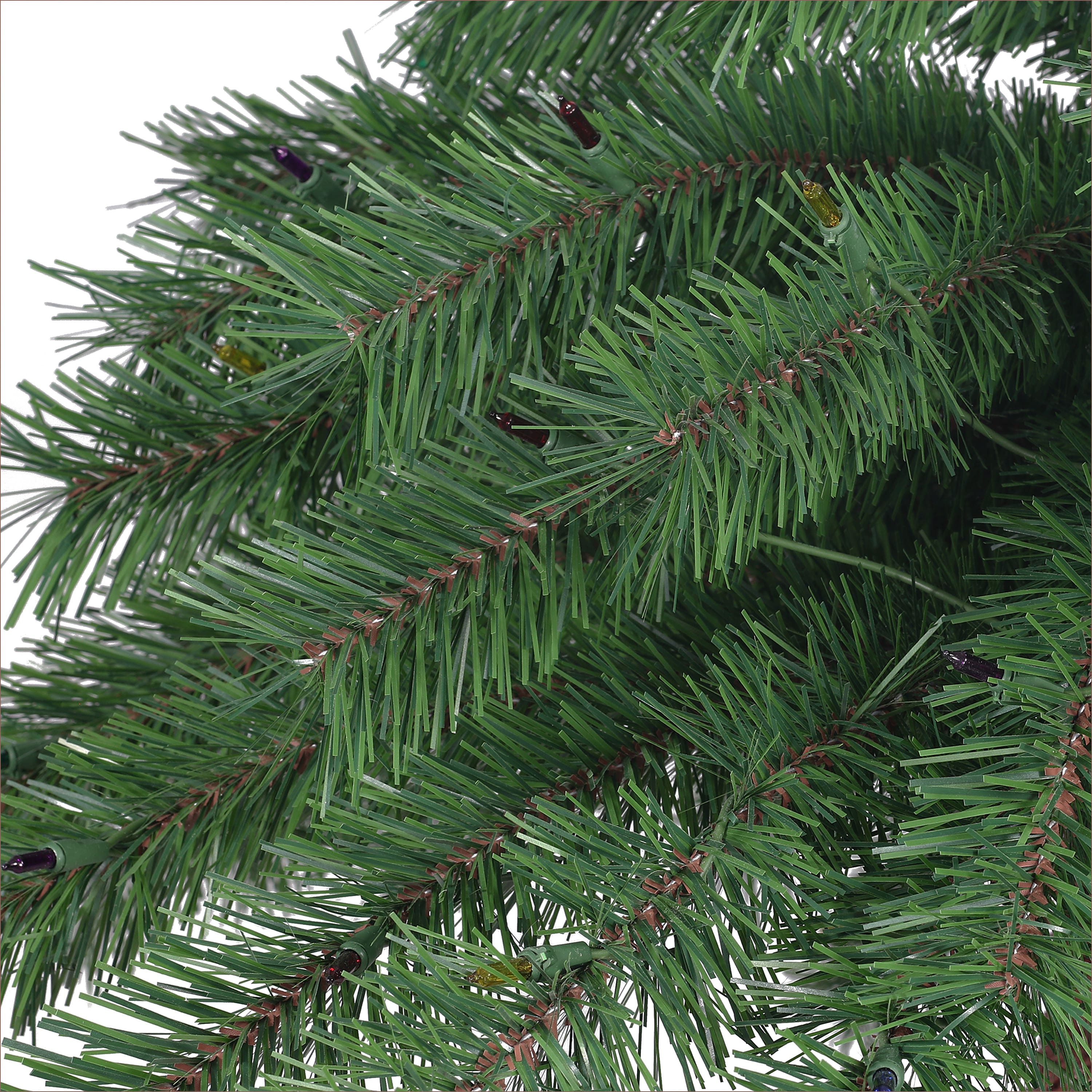 6ft. Pre-Lit Palm Artificial Christmas Tree, Dual Color LED Lights