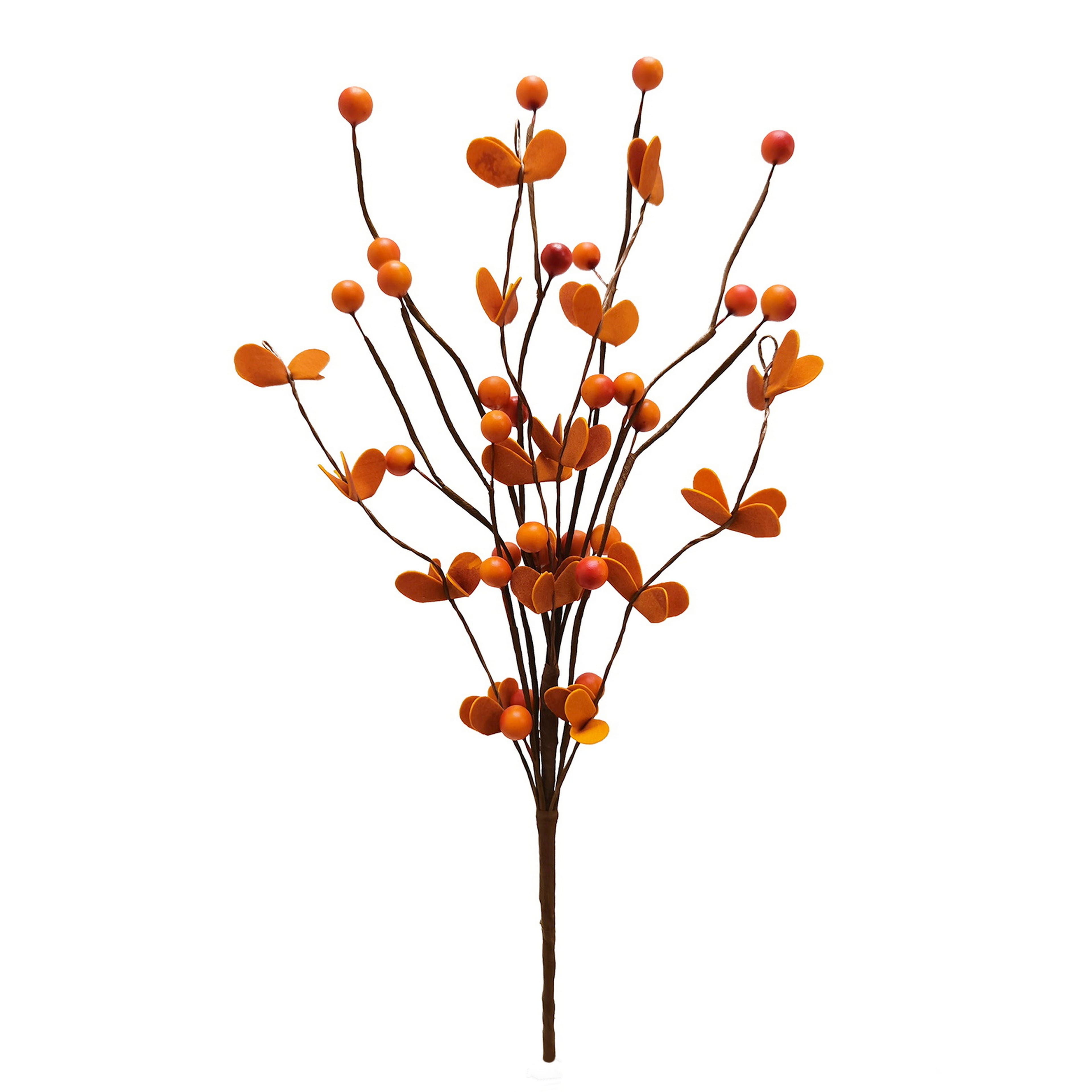 13&#x22; Orange Berry &#x26; Leaf Pick by Ashland&#xAE;