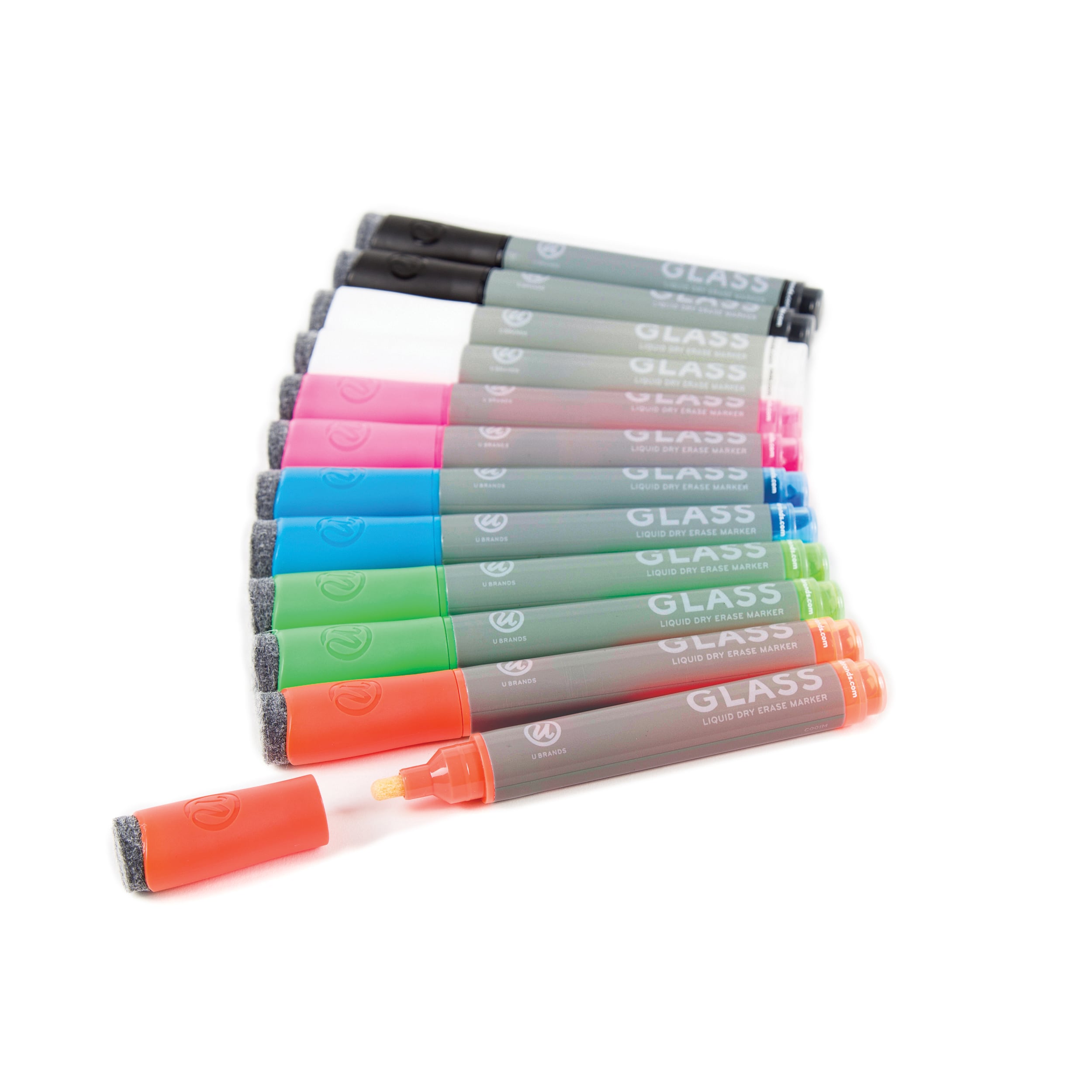 U Brands™ Black Bullet Point Liquid Glass Dry Erase Marker Set
