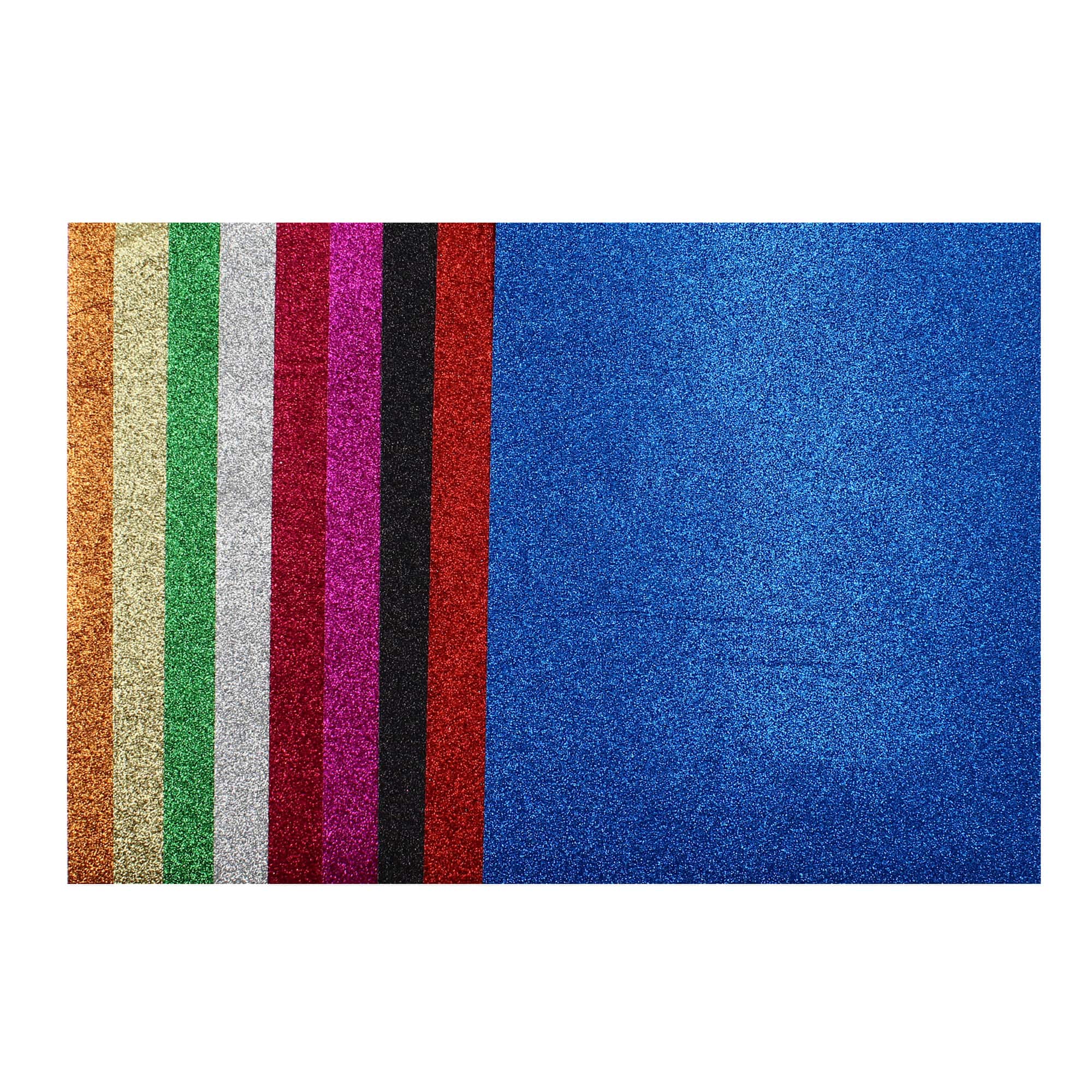 ArtSkills® 9" x 12" Classic Color Glitter Paper, 10 Sheets