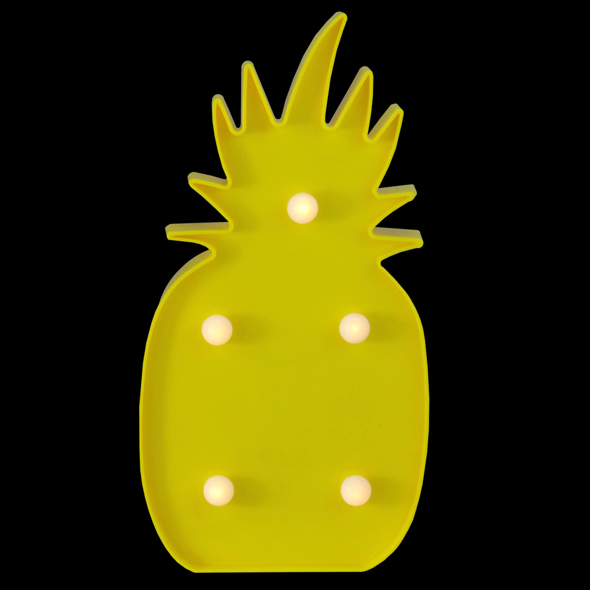 9.75&#x22; Yellow Pineapple LED Marquee Wall D&#xE9;cor