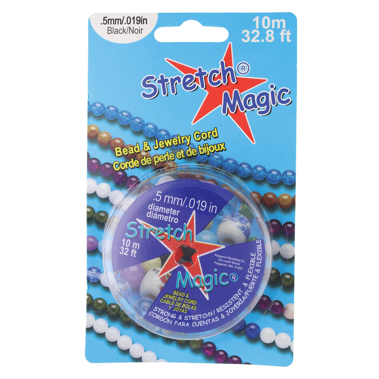 Stretch Magic Bead and Jewelry Cord, 1mm, 5M, Black