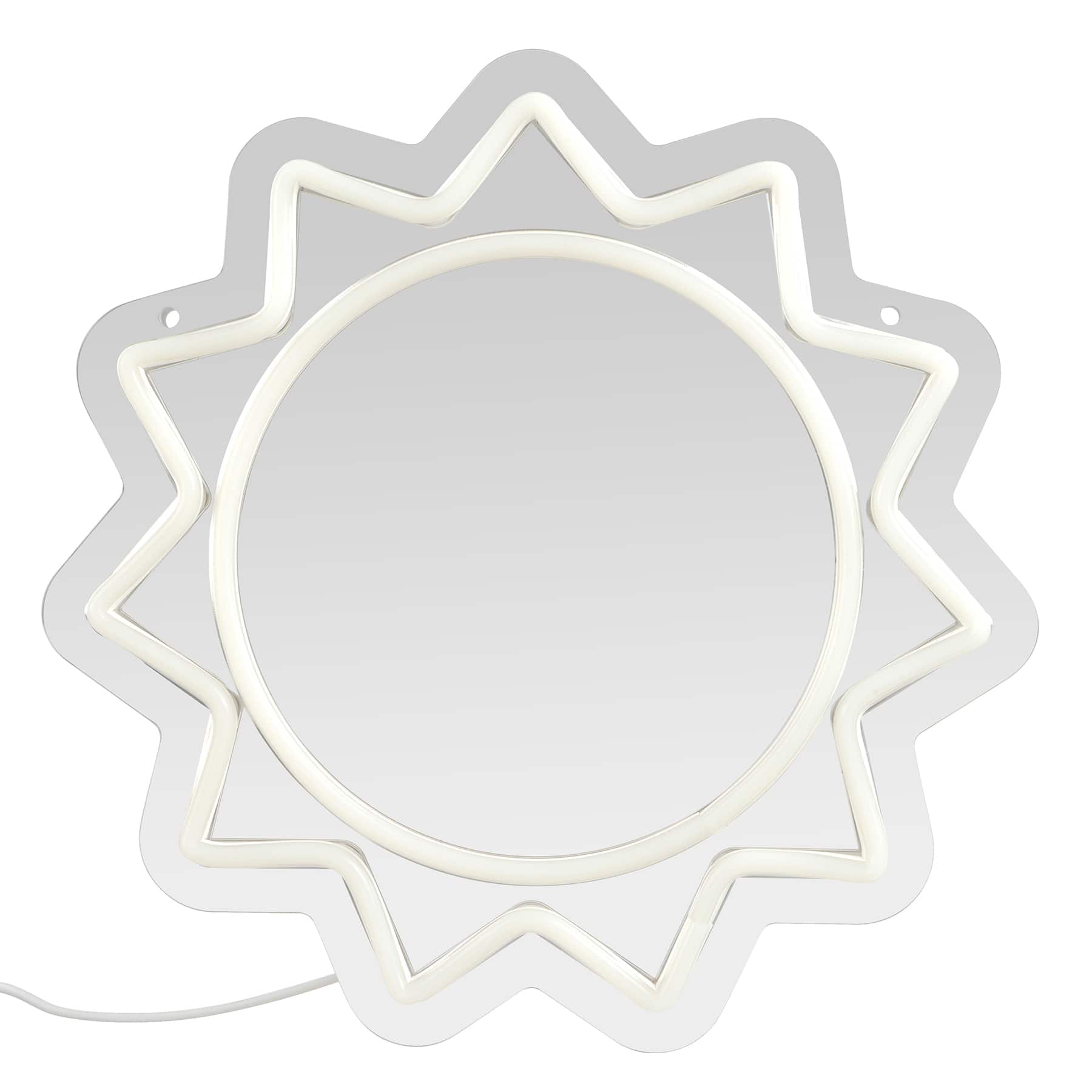 12&#x22; Yellow LED Neon Light Sun Mirror by Ashland&#xAE;
