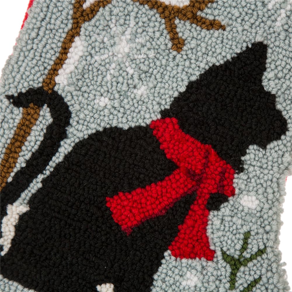 Glitzhome&#xAE; 20&#x22; Hooked Cat Stocking