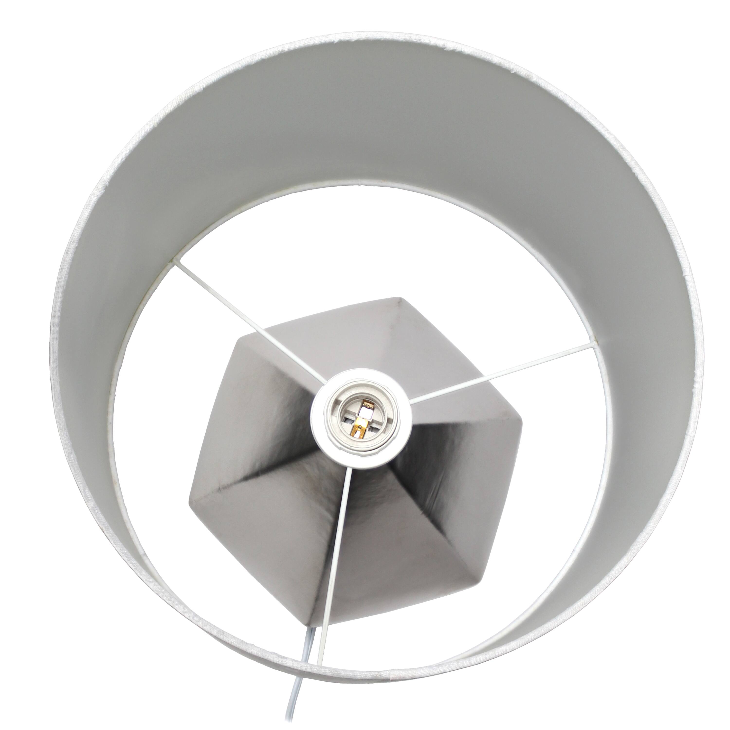 Simple Designs 19.8&#x22; Solid Pyramid Table Lamp