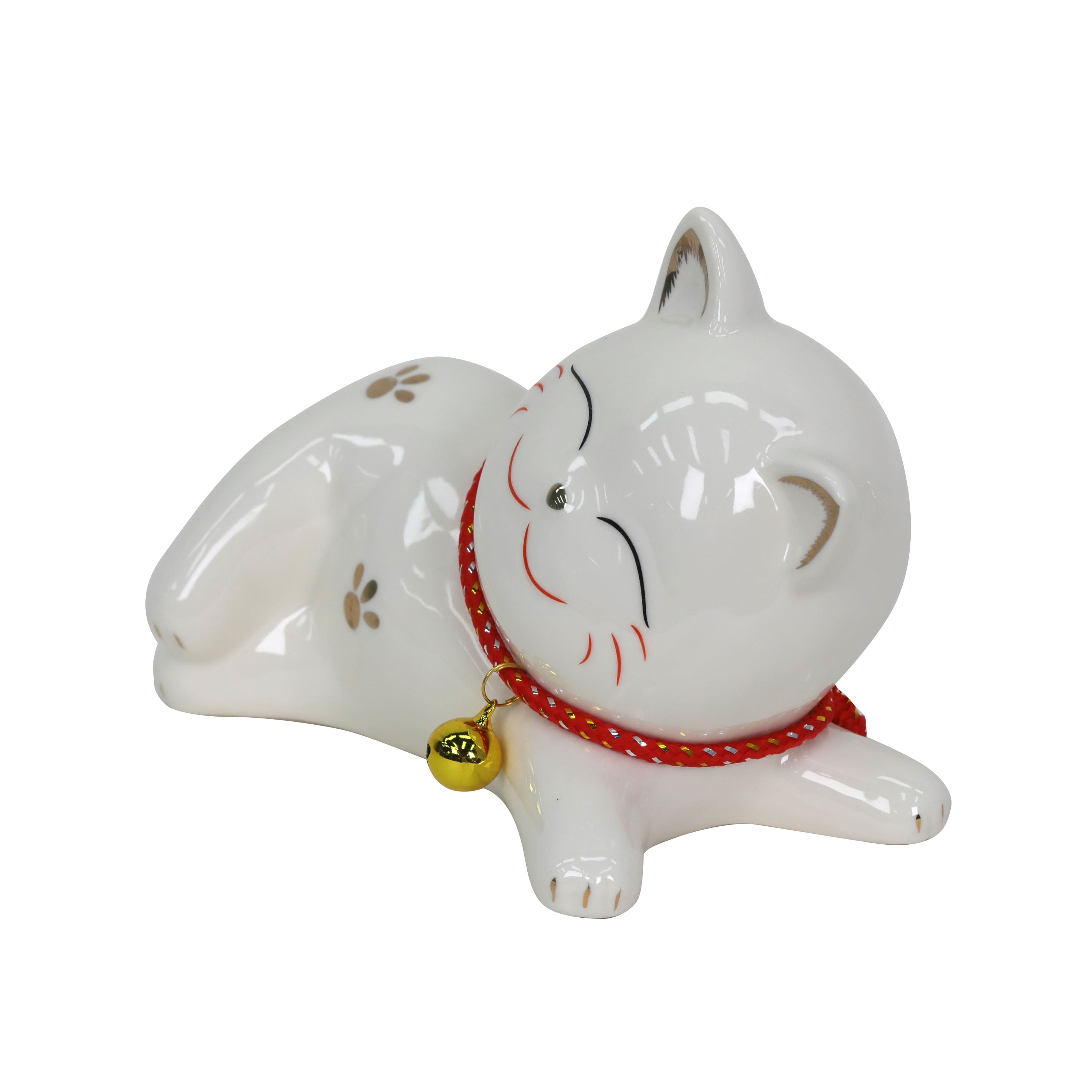 Chat porte-bonheur en c&#xE9;ramique d&#xE9;coratif de table de 17 cm d&#x27;Ashland