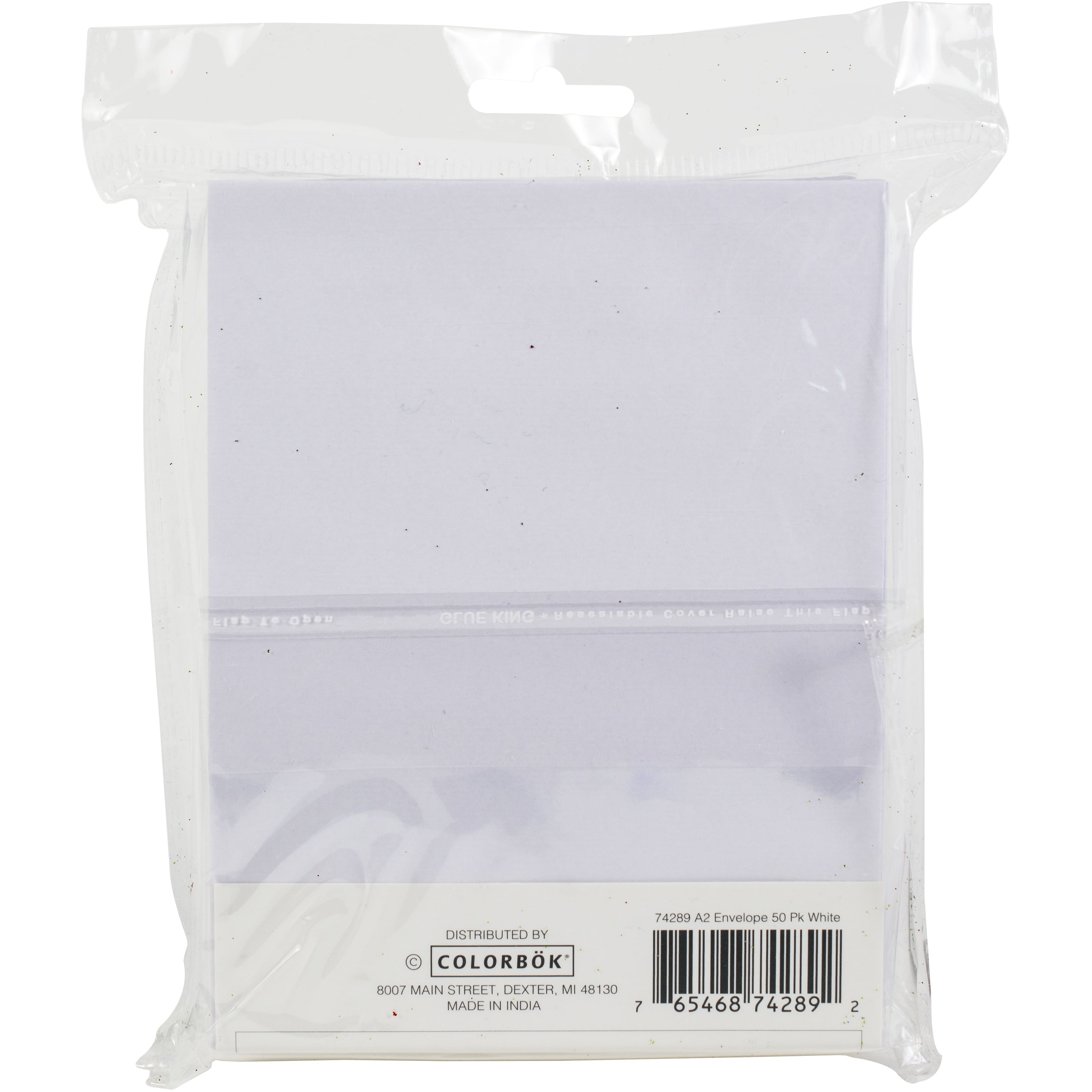 Colorbok&#xAE; White A2 Envelopes, 50ct.
