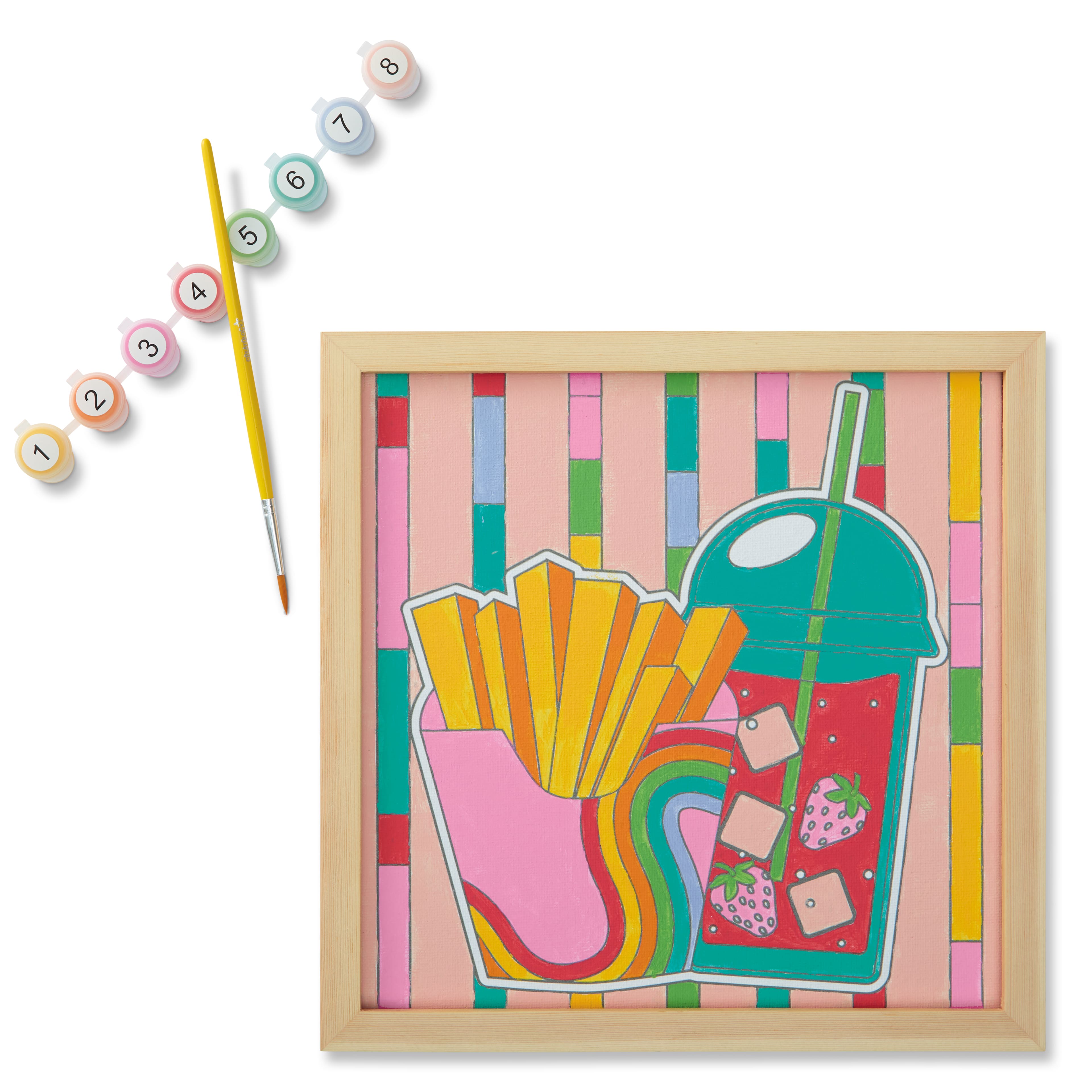 Tween Fries & Drink Paint-by-Number Kit by Creatology™