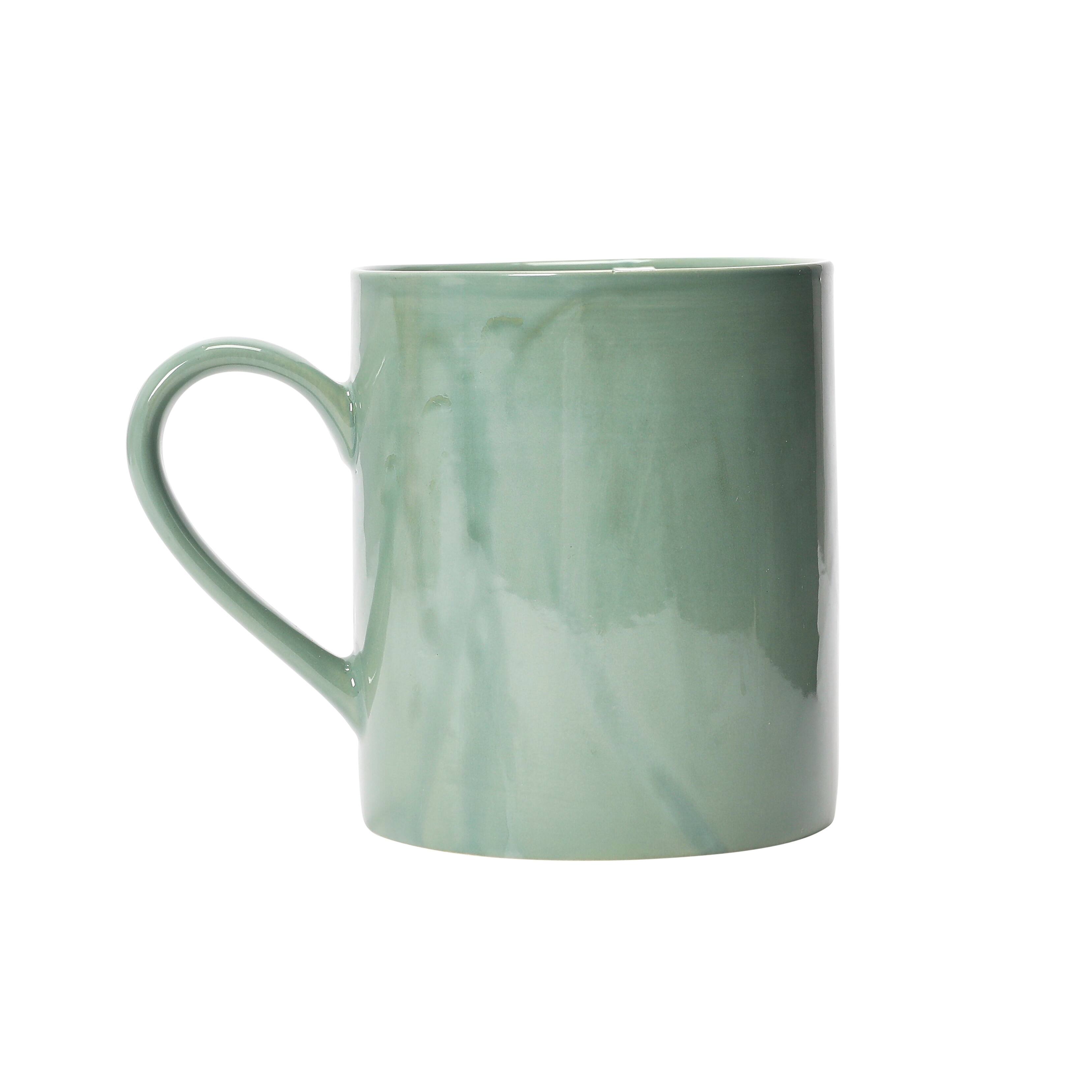 Hello Honey&#xAE; 14oz. Handmade Stoneware Mug Set with Wax Relief Heart