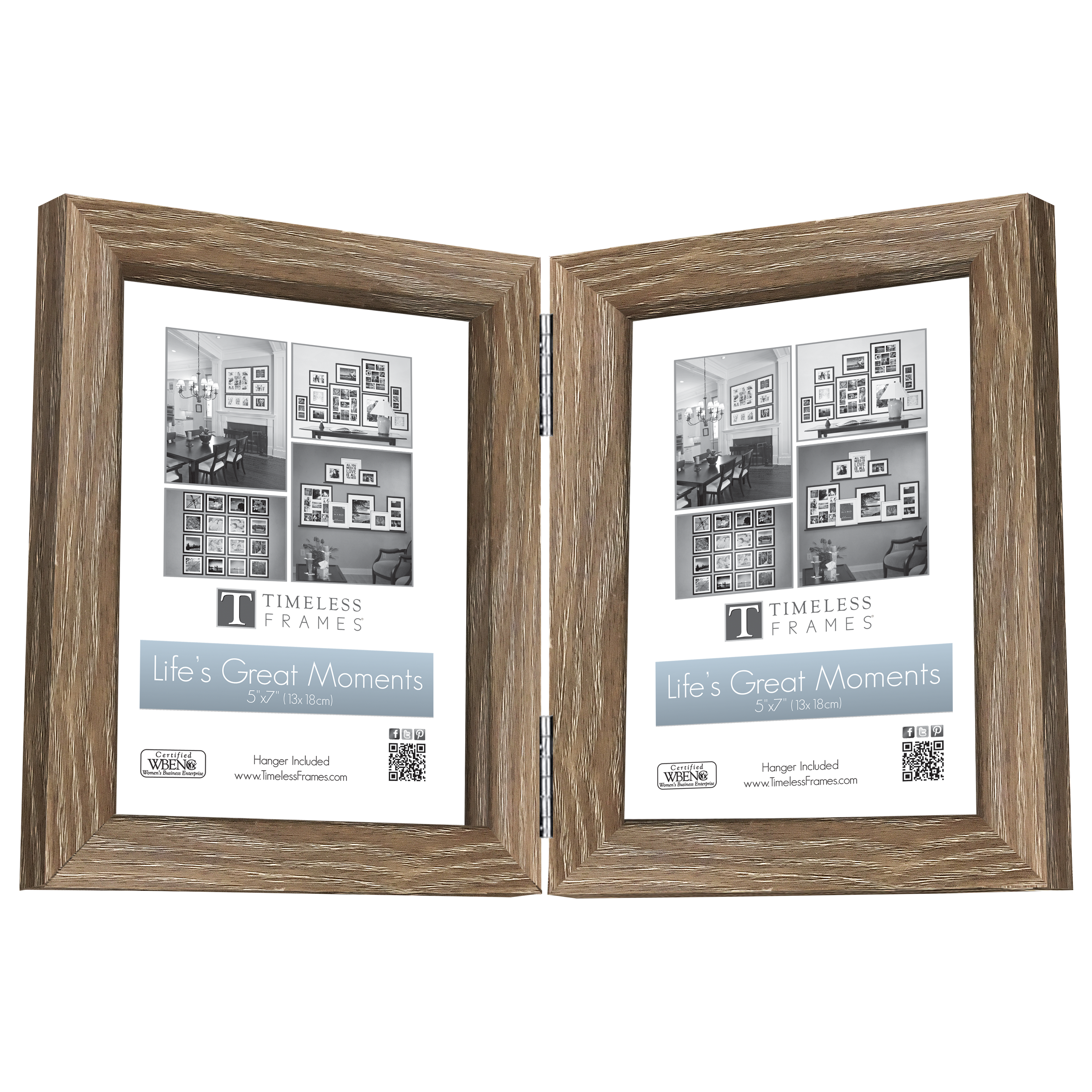 Timeless Frames® Life's Great Moments 5" x 7" Hinge Tabletop Frame