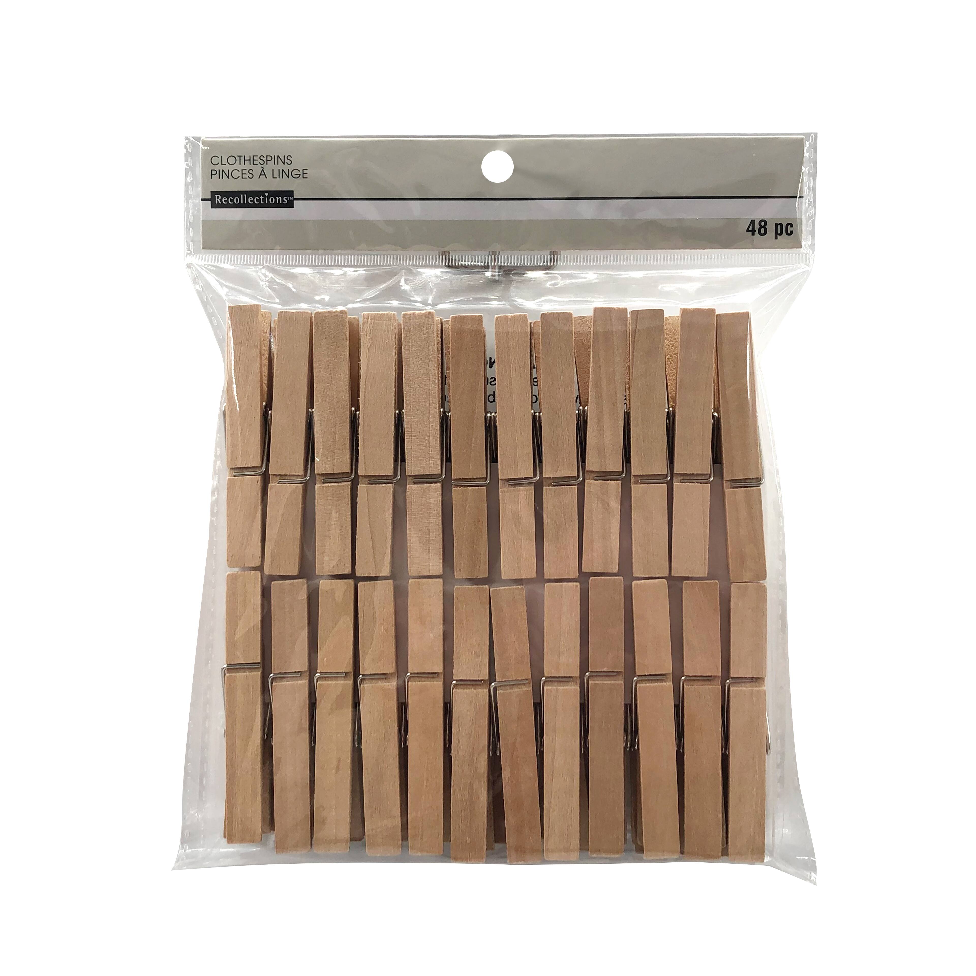 12 Packs: 48 ct. (576 total) Large Clothespins by Recollections™ Craft It™
