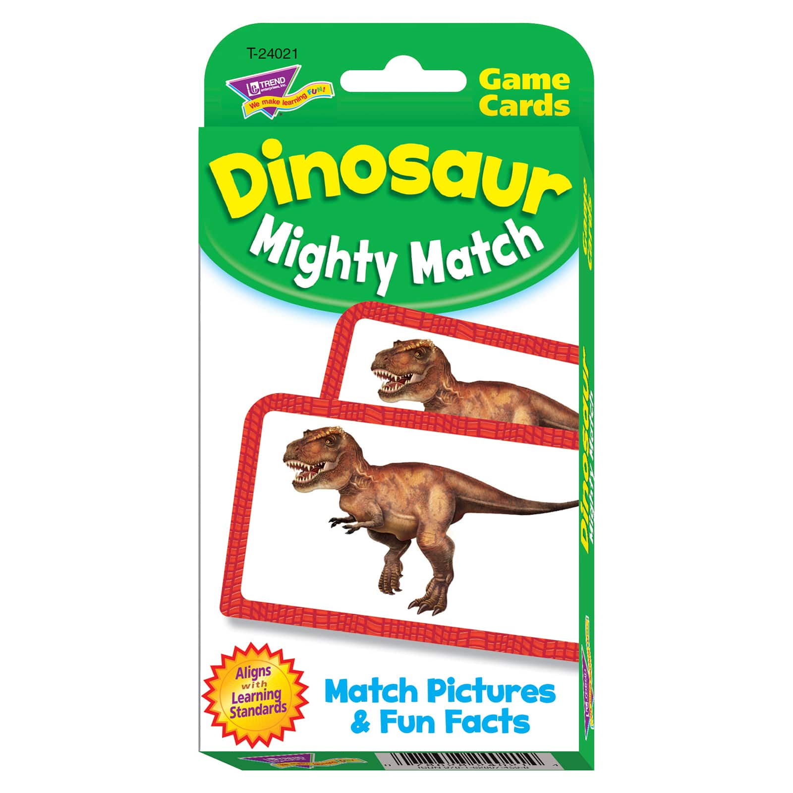 TREND Enterprises&#xAE; Dinosaur Mighty Match Challenge Cards&#xAE;, 12 Packs