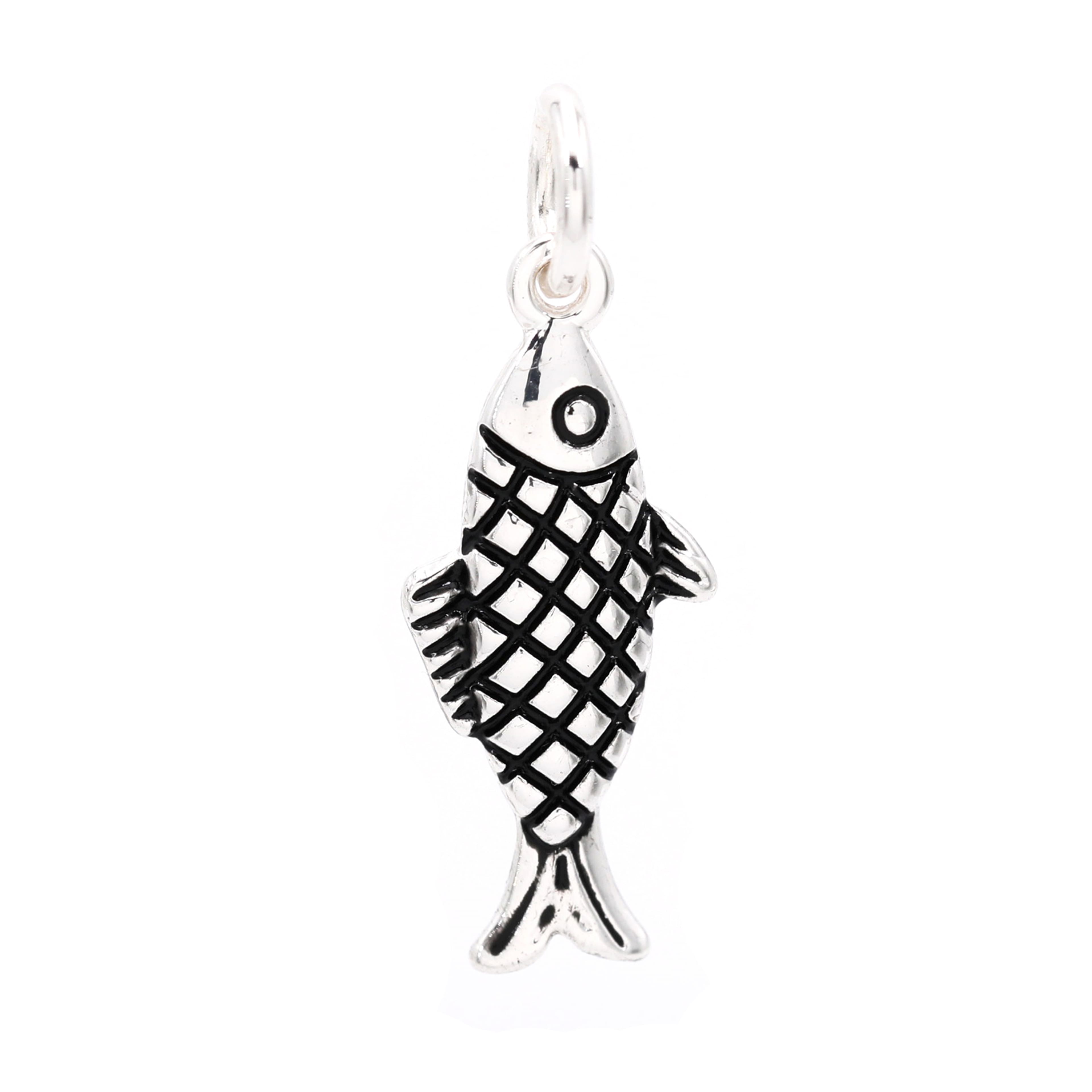 Silver Plated Fish Charm by Bead Landing&#x2122;