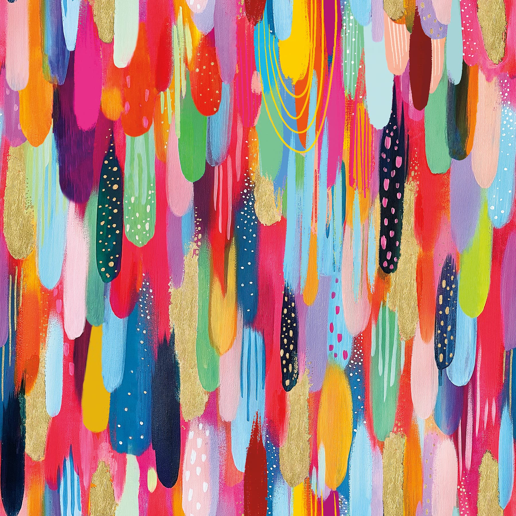 RoomMates Red Multi Brushstroke Peel &#x26; Stick Wallpaper