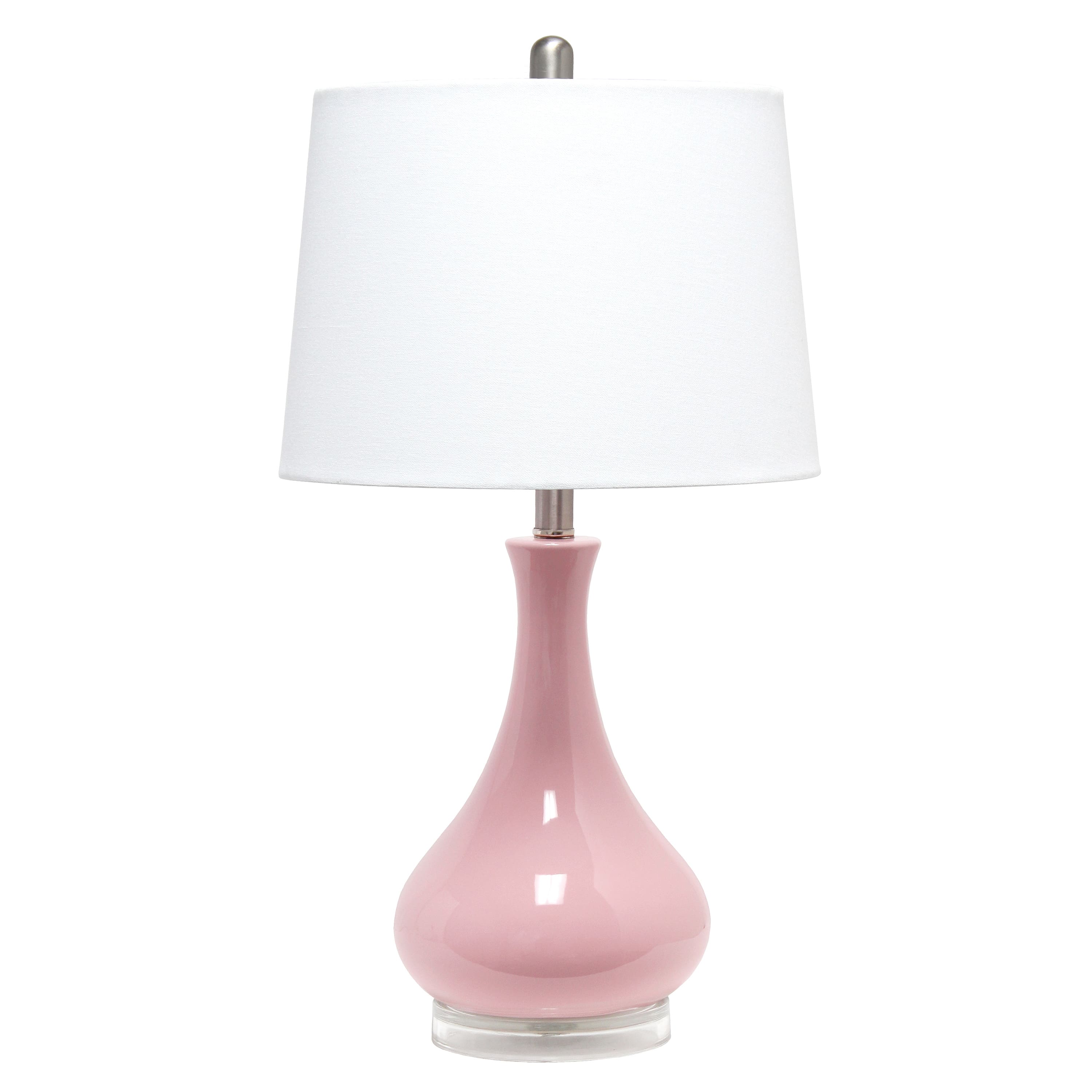Lalia Home 26&#x22; Droplet Table Lamp with Fabric Shade