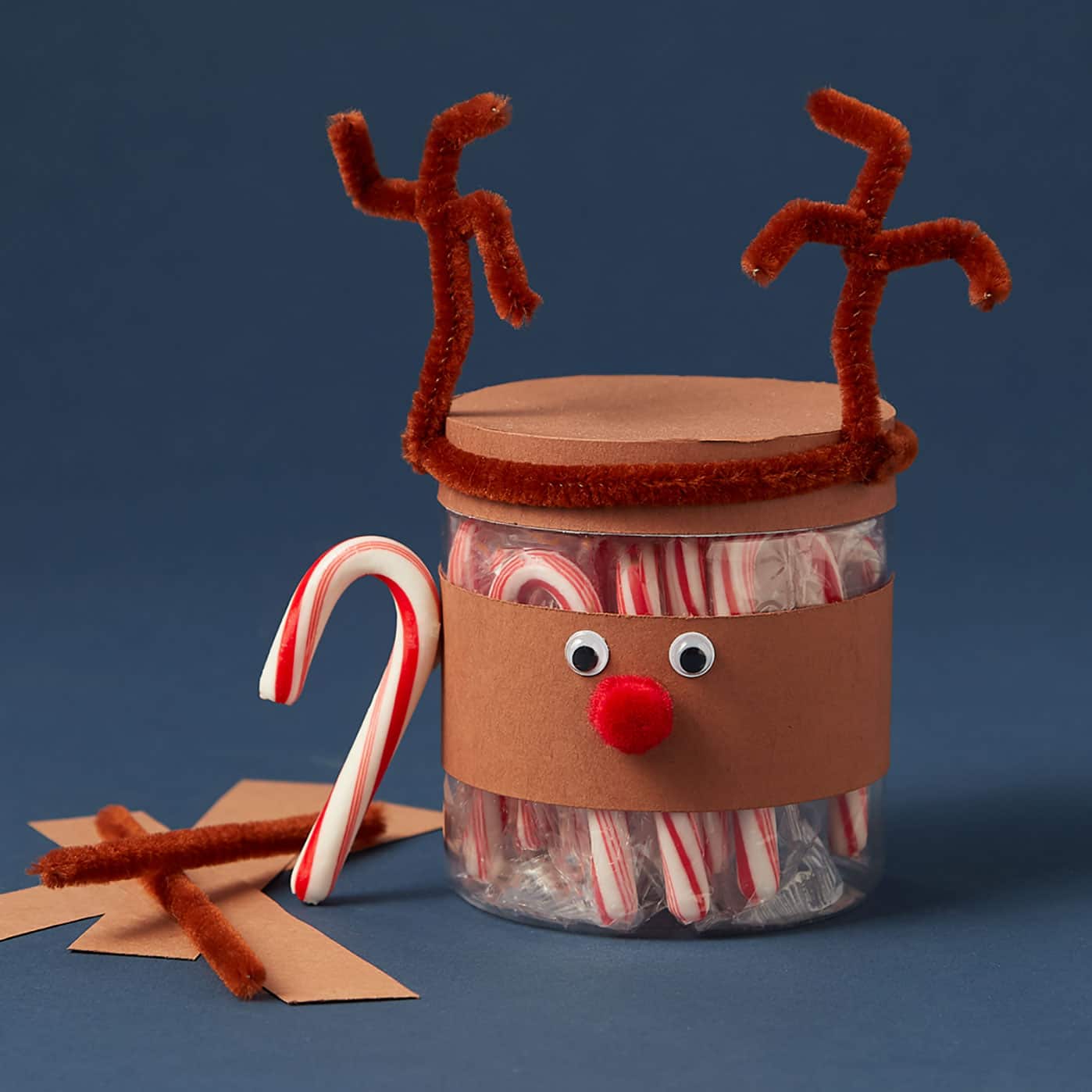 Pot à friandises à motif de renne pour Noël