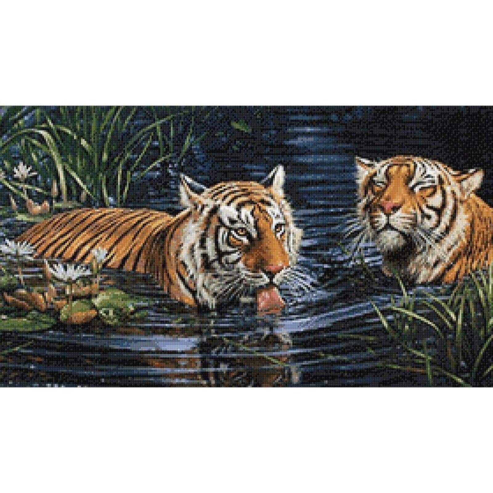 Golden Tiger From Crafting Spark - Diamond Painting - Kits - Casa