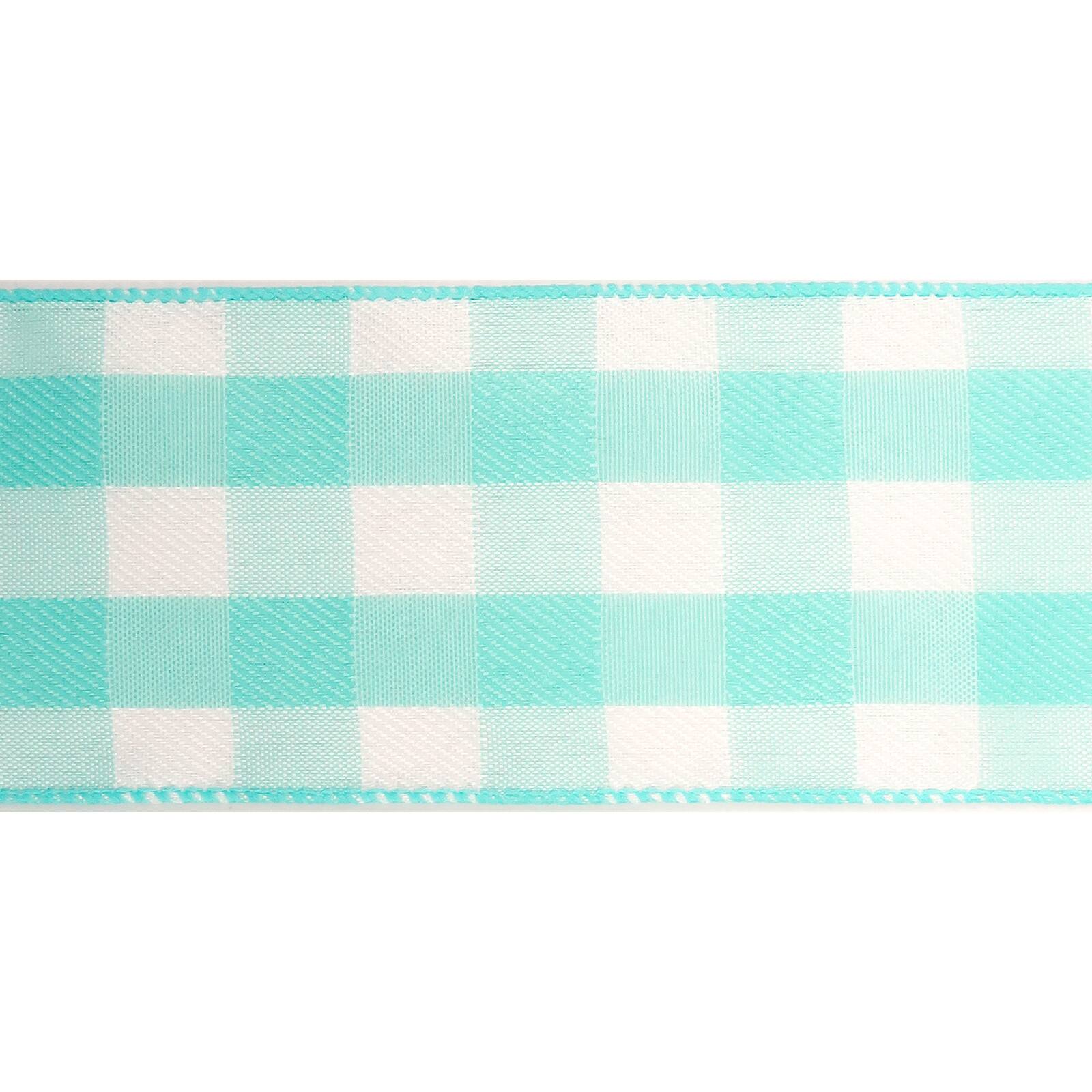 2.5&#x22; x 8.3yd. Wired Gingham Ribbon by Celebrate It&#x2122; D&#xE9;cor