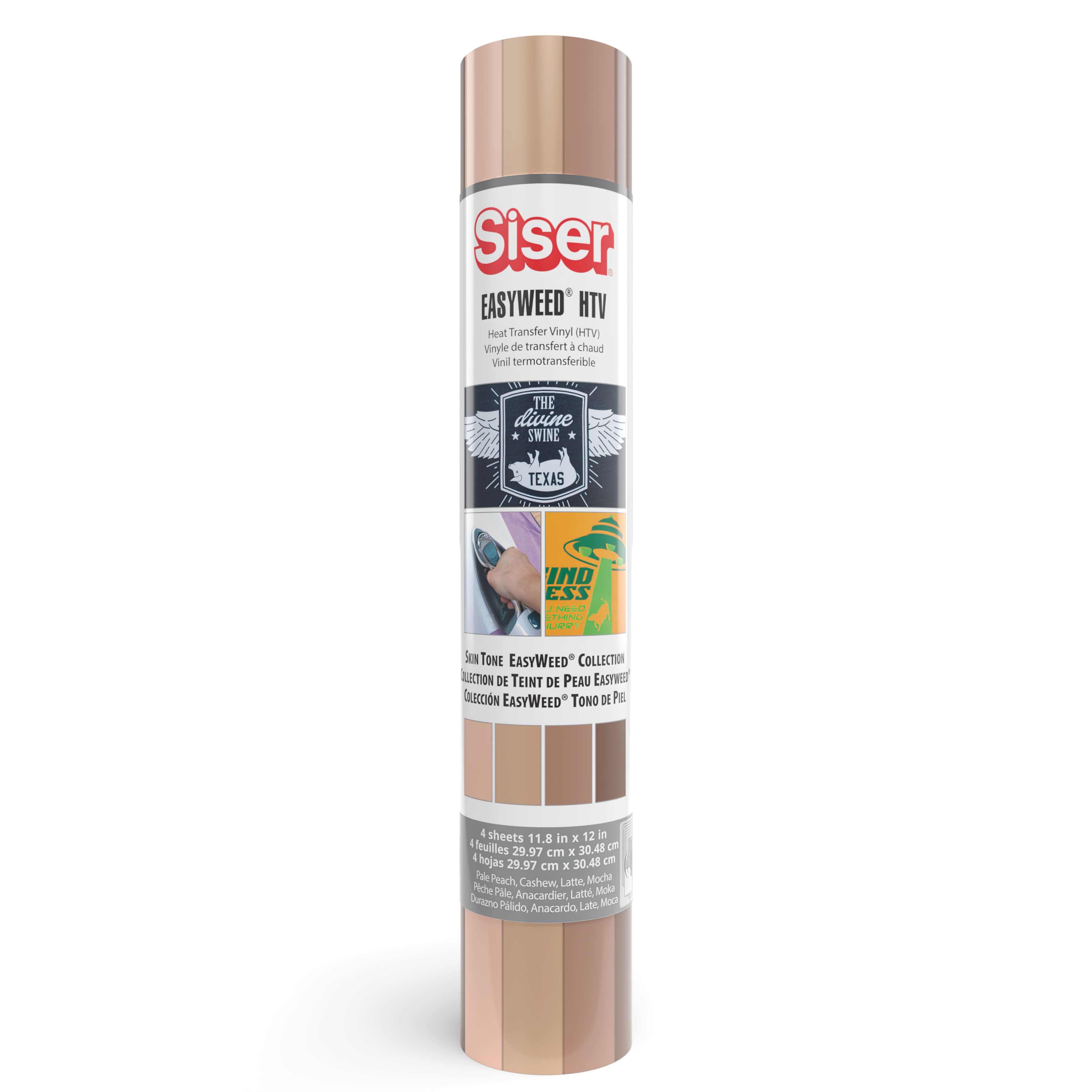 8 Packs: 4 ct. (32 total) Siser® EasyWeed® Heat Transfer Vinyl, Skin Tones  Sampler