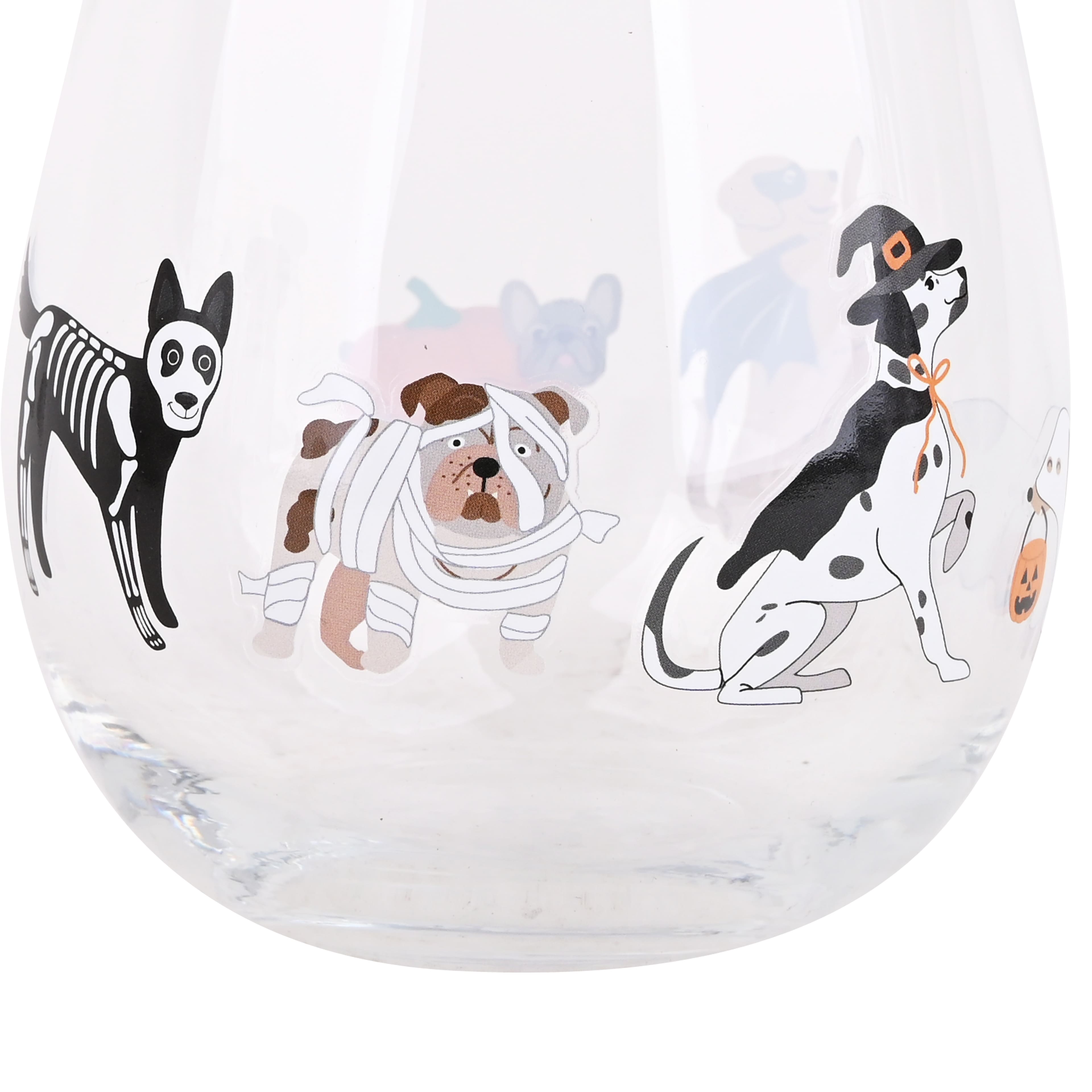 14oz. Dog Halloween Wine Glass by Ashland&#xAE;