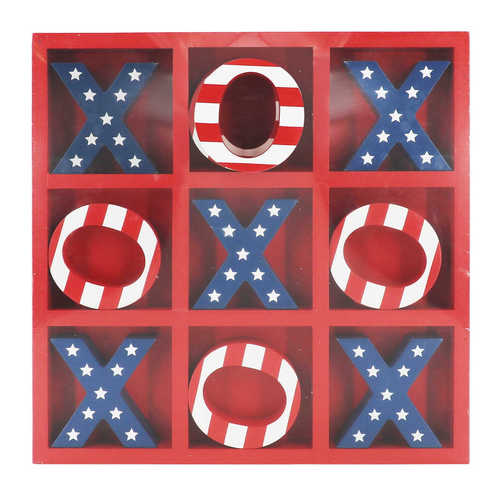 Red, White &#x26; Blue Tic-Tac-Toe Game by Celebrate It&#x2122;