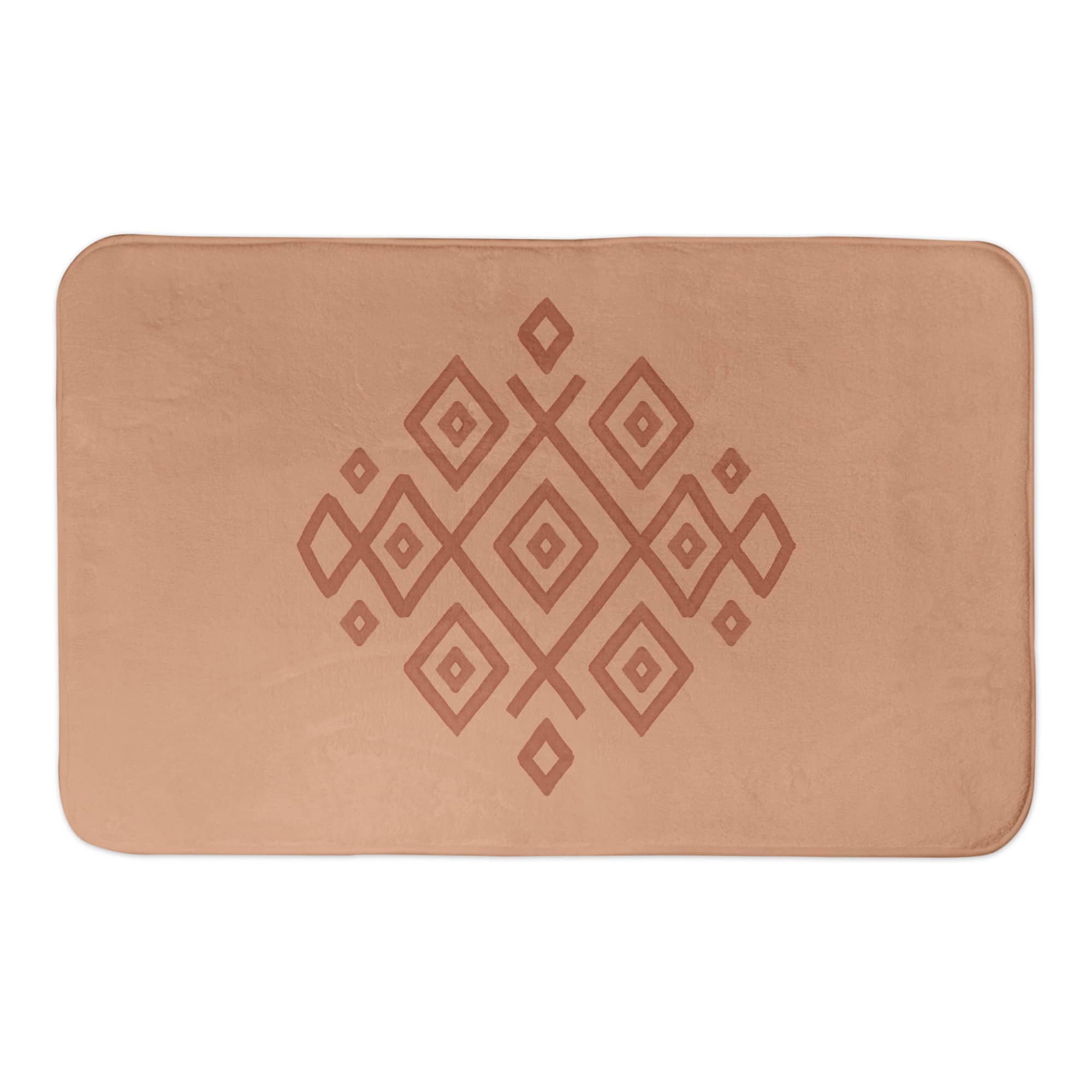 Terracotta Diamond 34&#x22; x 21&#x22; Bath Mat