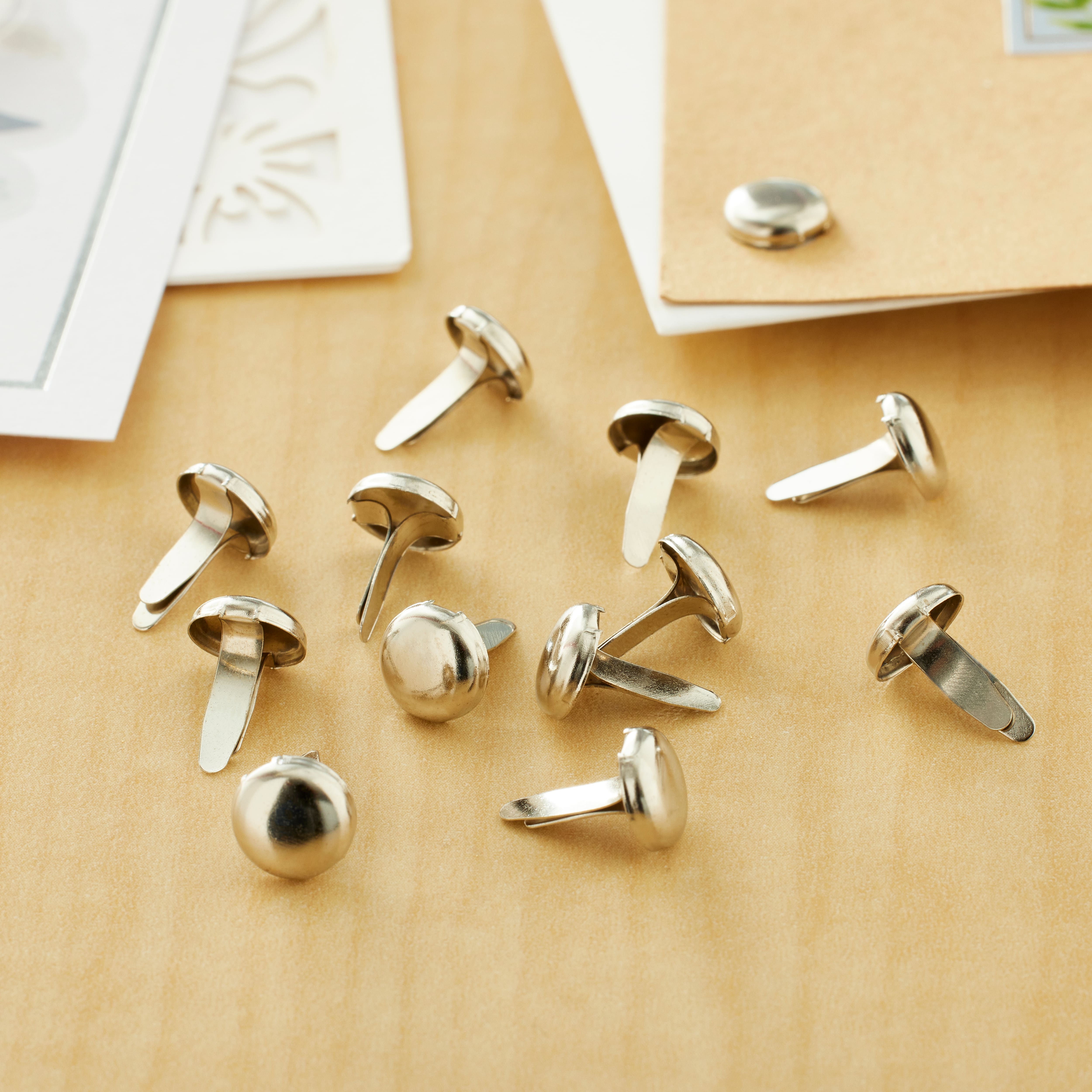 12 Packs: 50 ct. (600 total) Silver Circular Brads by Recollections™