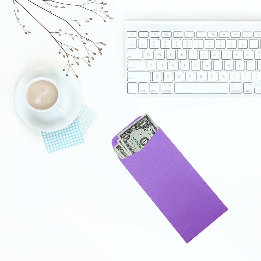 JAM Paper 3.5&#x22; x 6.5&#x22; Coin Business Envelopes, 50ct.