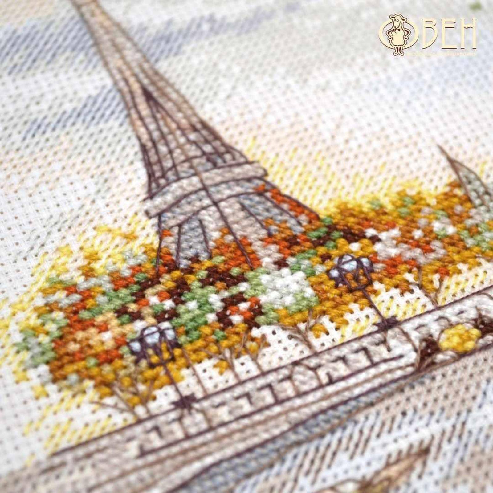 Oven Autumn In Paris Cross Stitch Kit