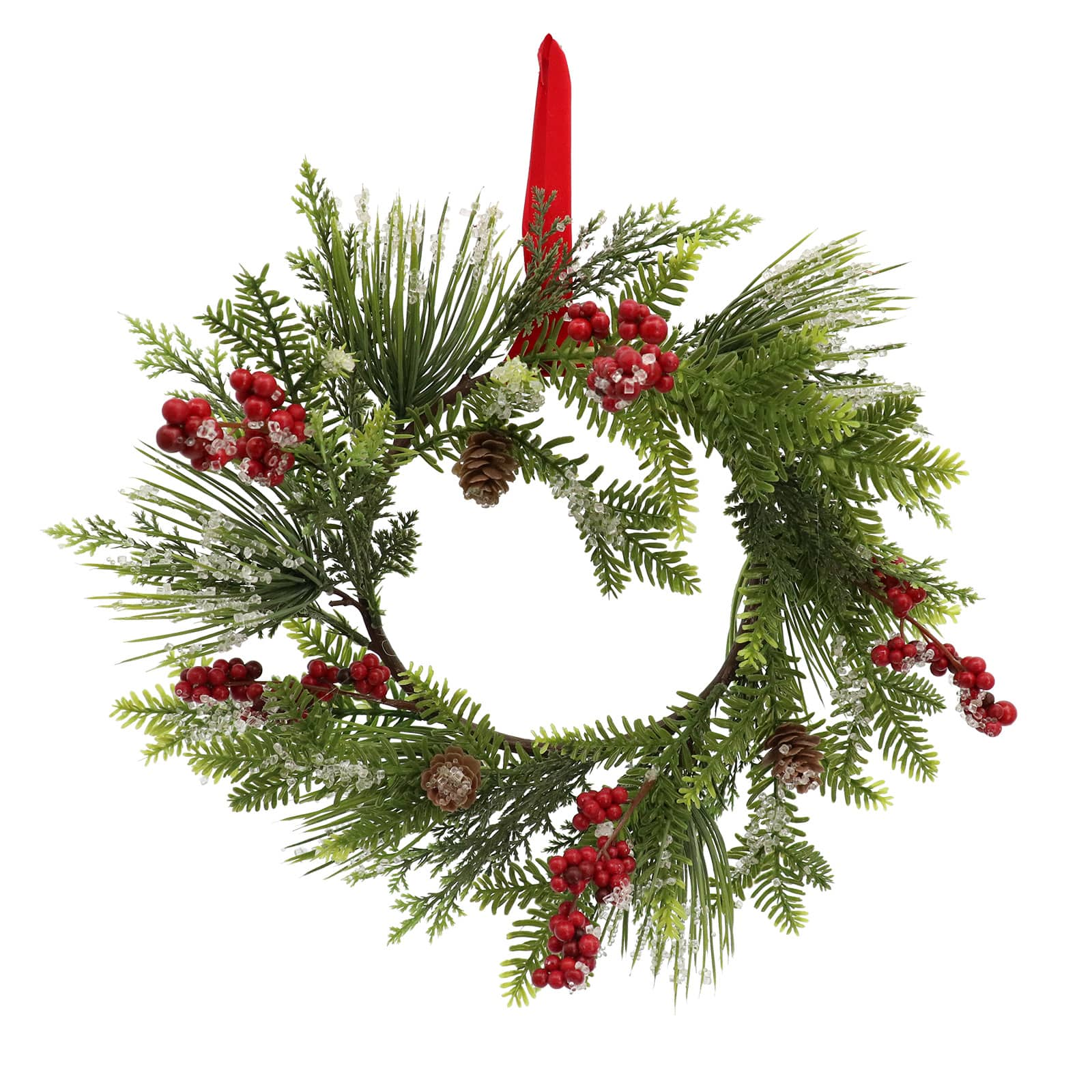 12&#x22; Icy Cedar Mini Wreath by Ashland&#xAE;