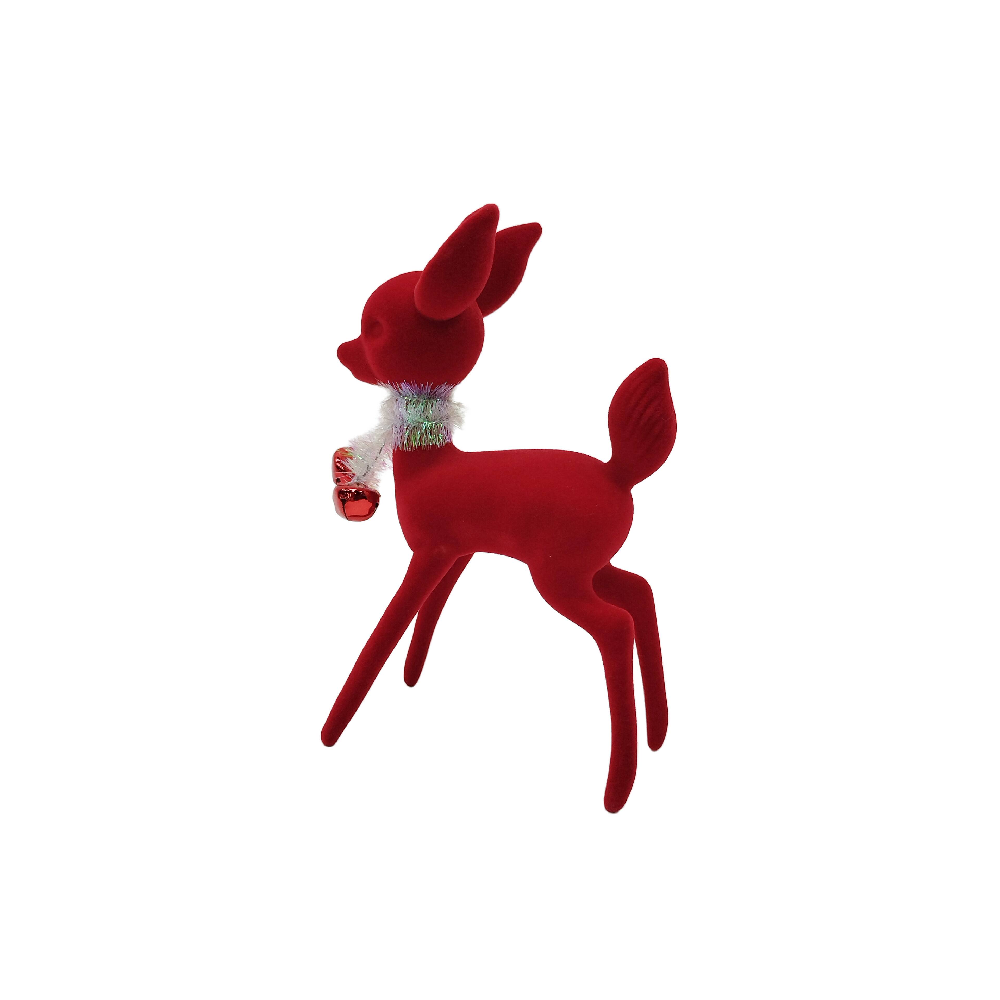 Flocked Deer Tabletop D&#xE9;cor by Ashland&#xAE;