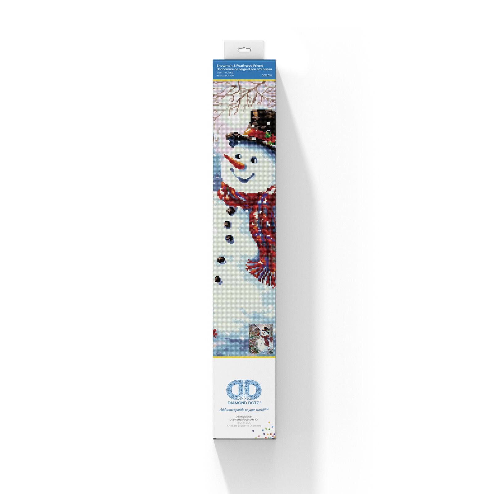 Diamond Dotz&#xAE; Intermediate Snowman &#x26; Feathered Friend Diamond Facet Art Kit