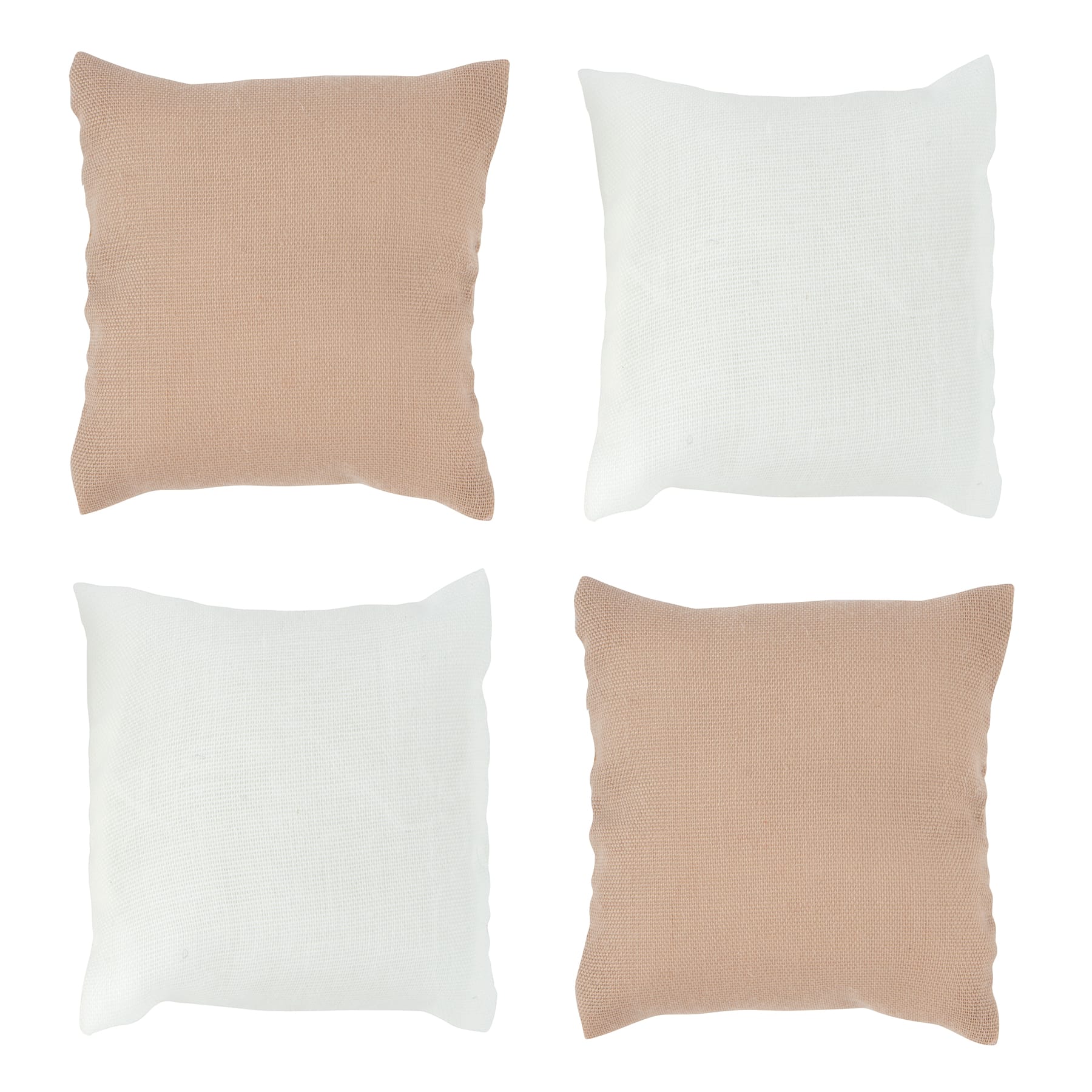Mini Beige & White Throw Pillow Set by Make Market®