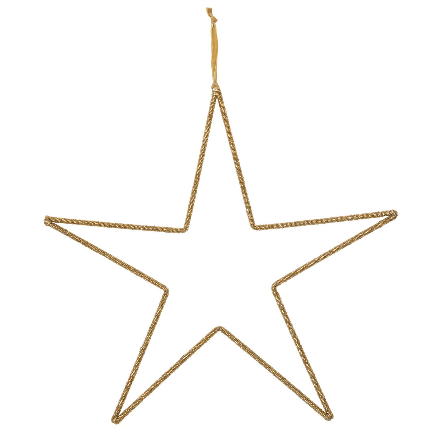 Hello Honey® Gold Beaded Star Wall Hanging