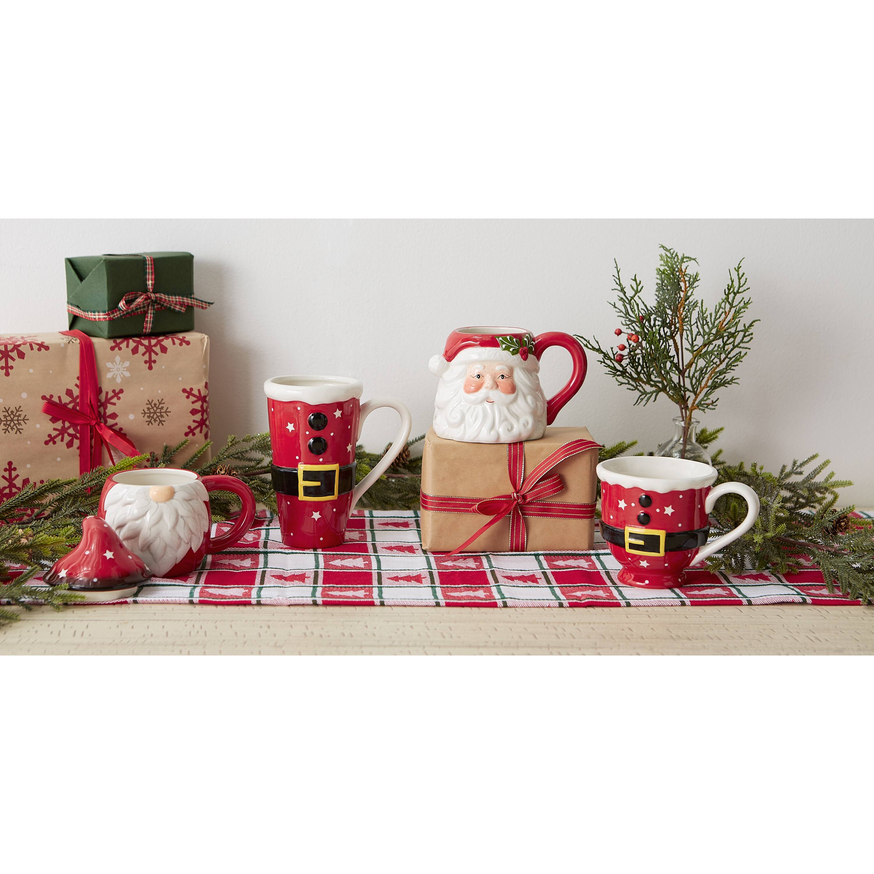 DII&#xAE; 14oz. Santa Ceramic Mugs, 2ct.