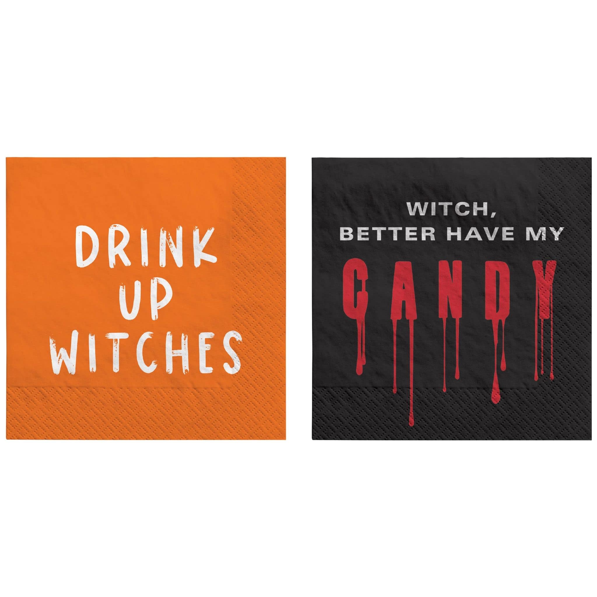 5&#x22; Witch Paper Beverage Napkins, 80ct.