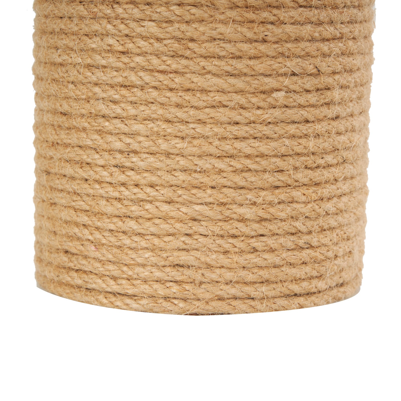 7&#x22; Brown Jute Coiled Rope Sculpture D&#xE9;cor