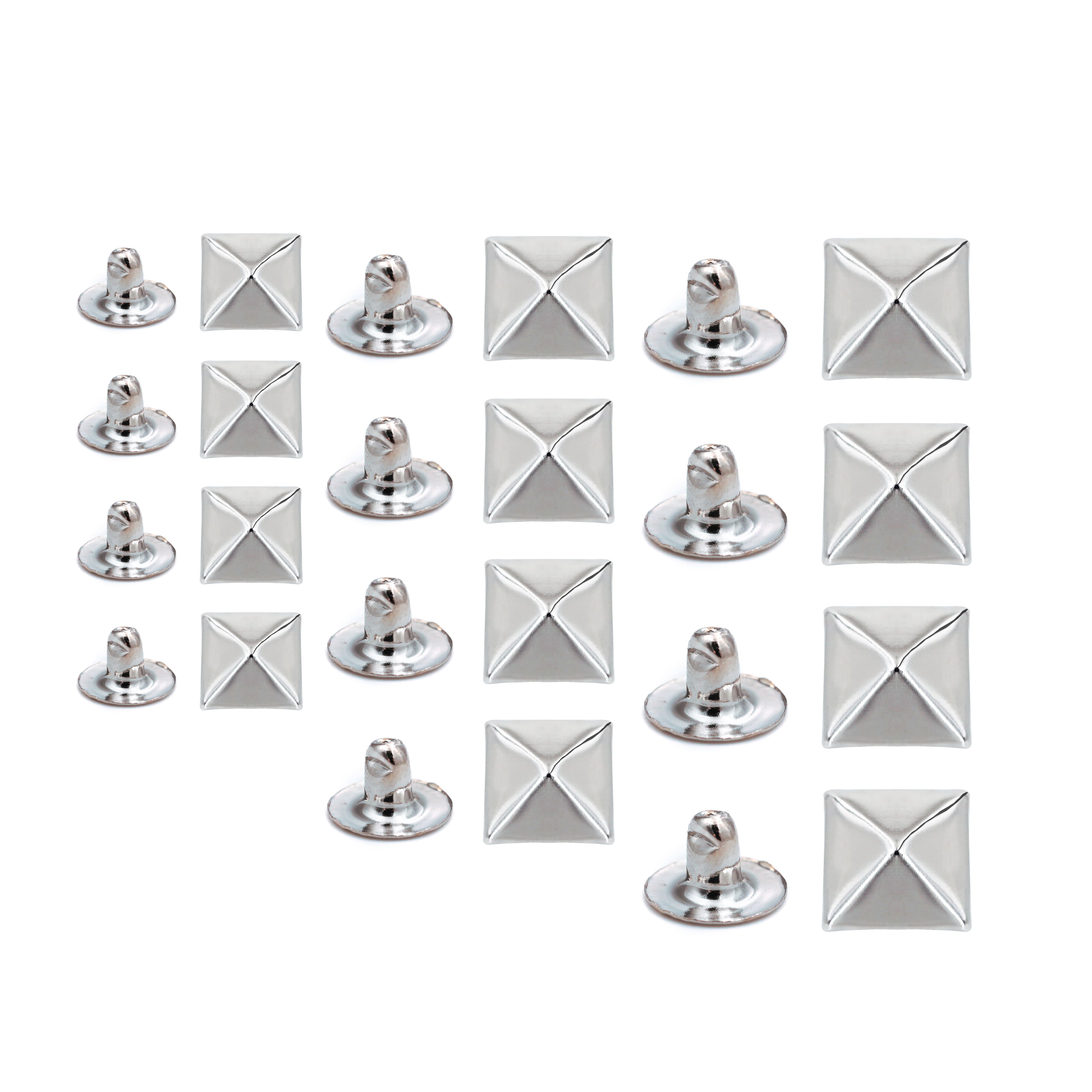 Assorted Rhodium Leather Rivet Mix by Bead Landing™