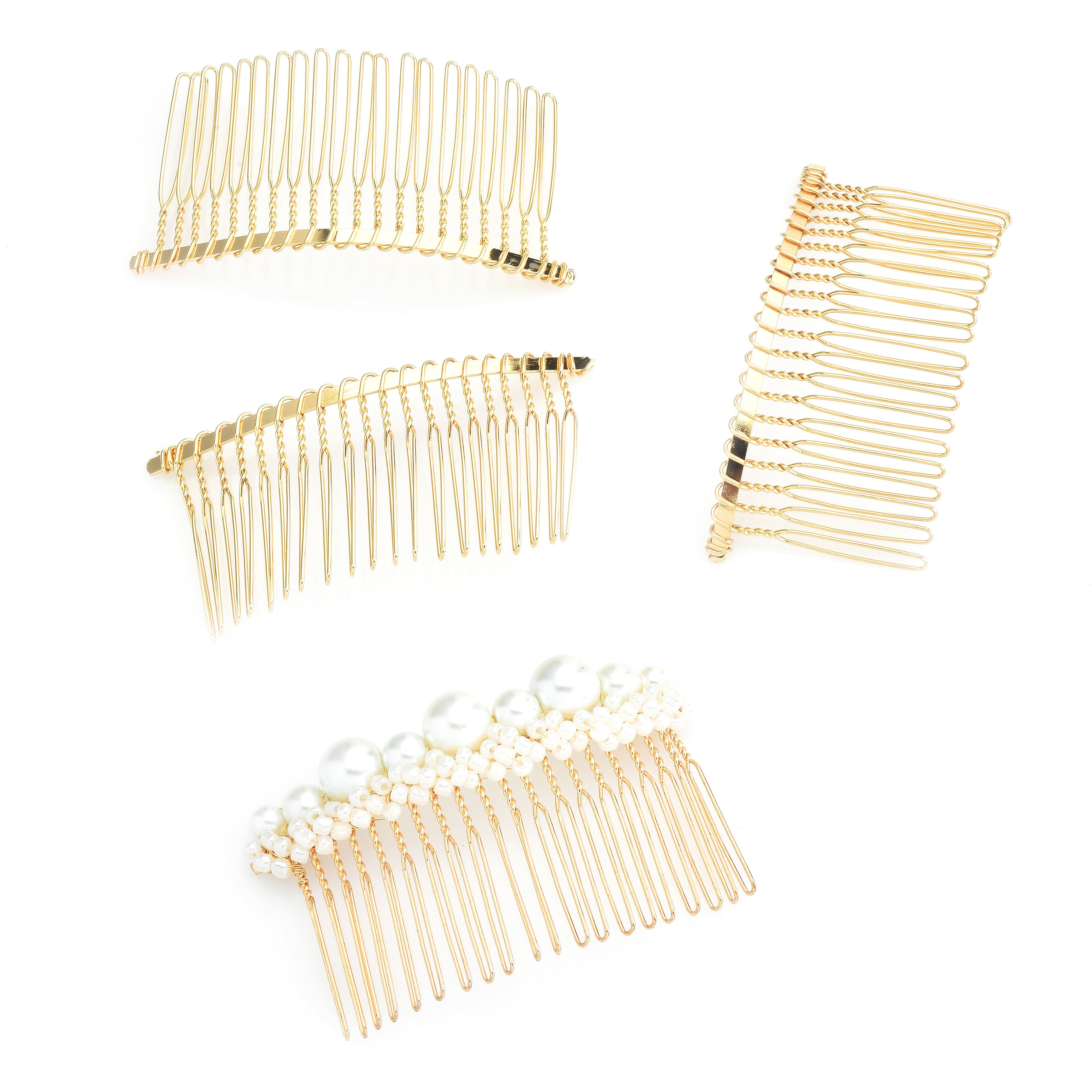 75mm Metal Side Combs, 5ct. by Bead Landing&#x2122;