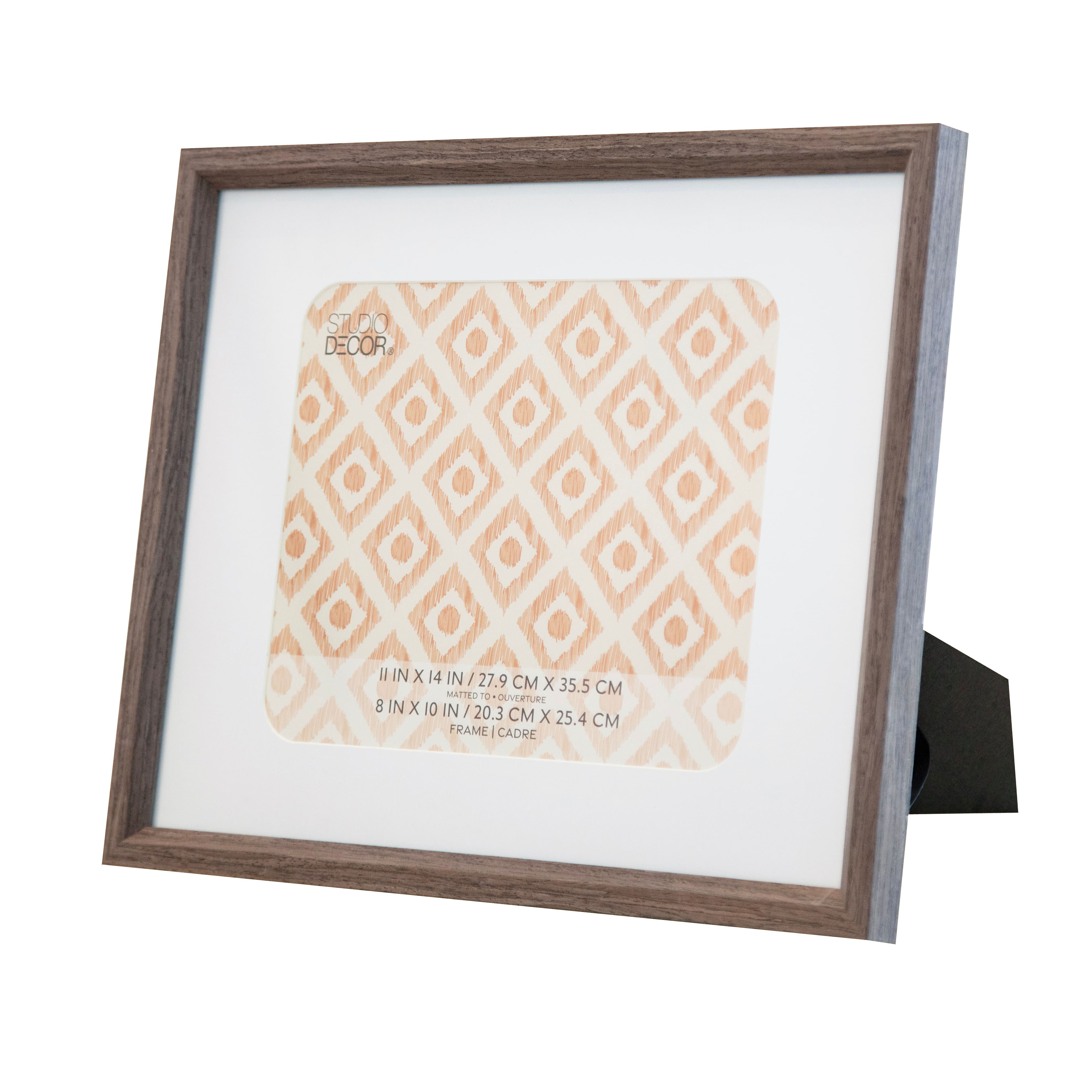 Neutral Basic Dark Brown Frame with Mat by Studio D&#xE9;cor&#xAE;