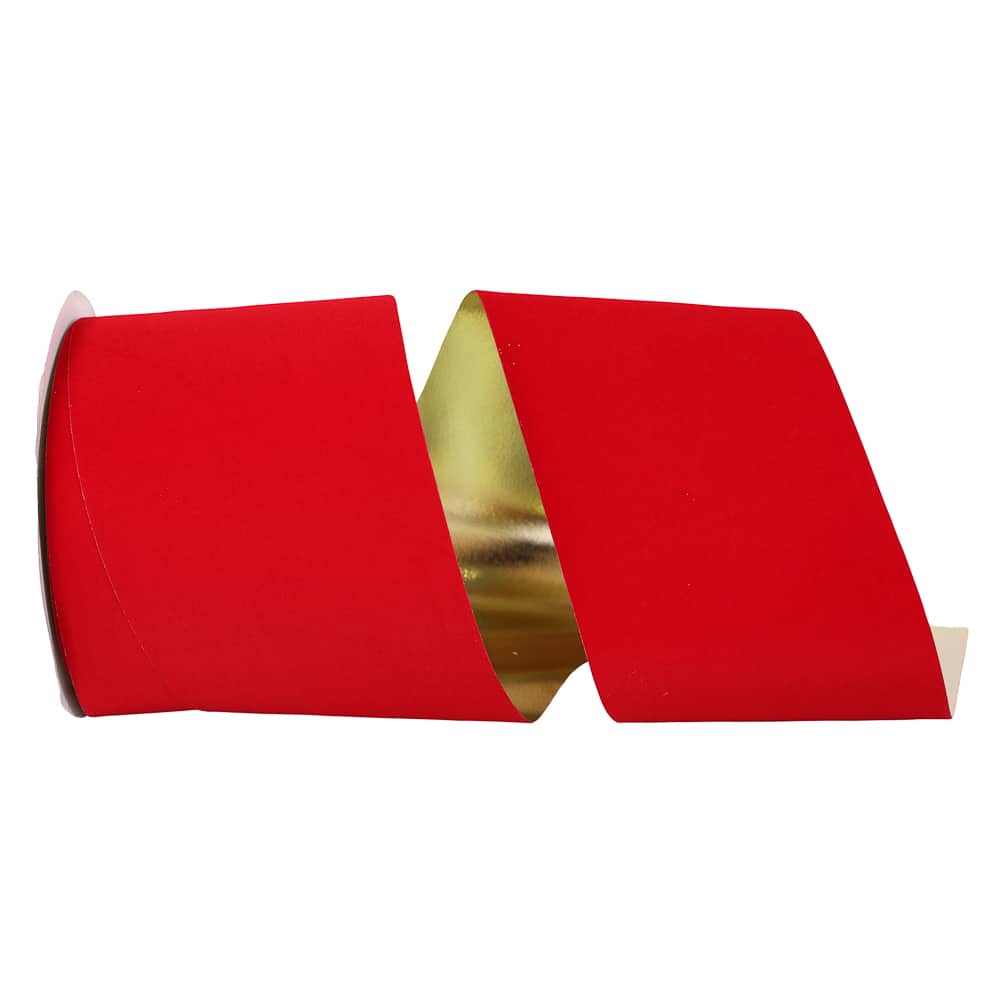 The Ribbon Roll Outdoor Velvet Allure with Metallic Back Ribbon
