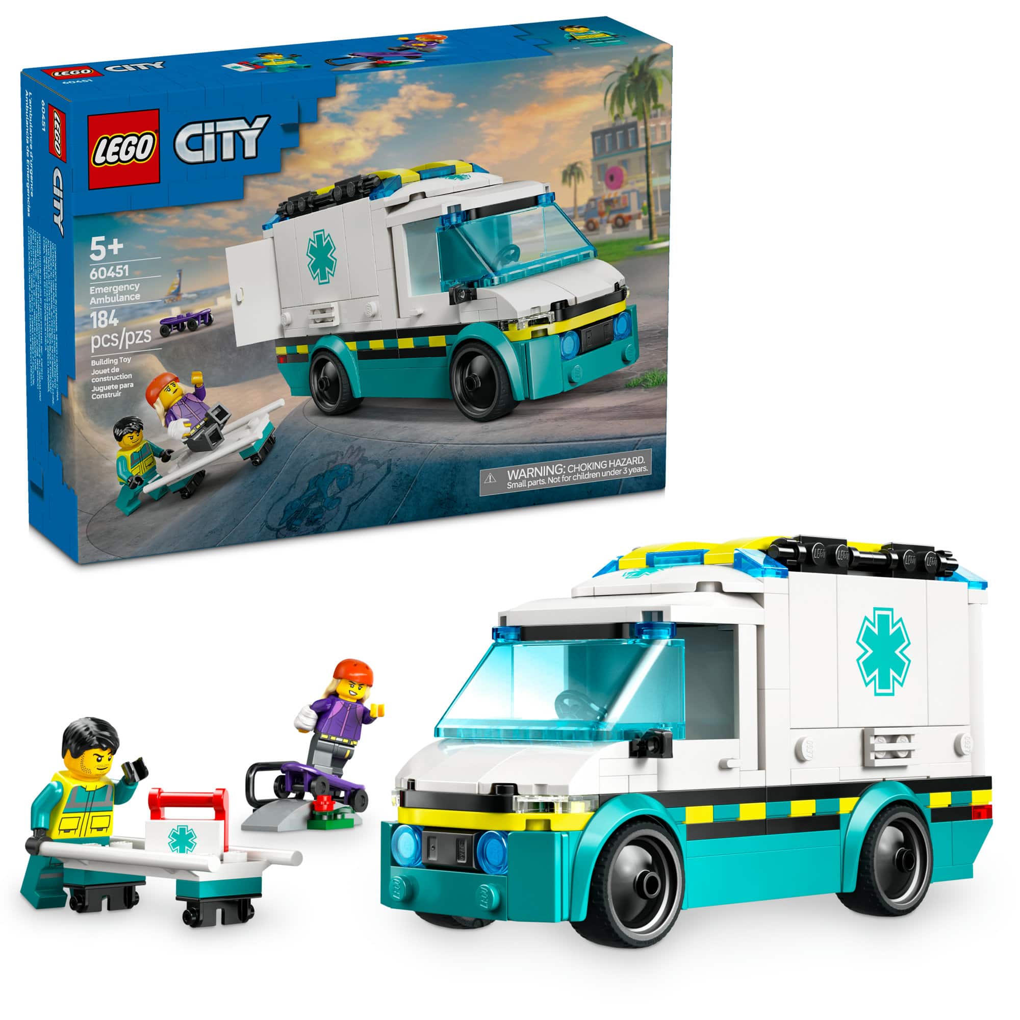 LEGO® City Emergency Ambulance Toy Truck Building Set 60451