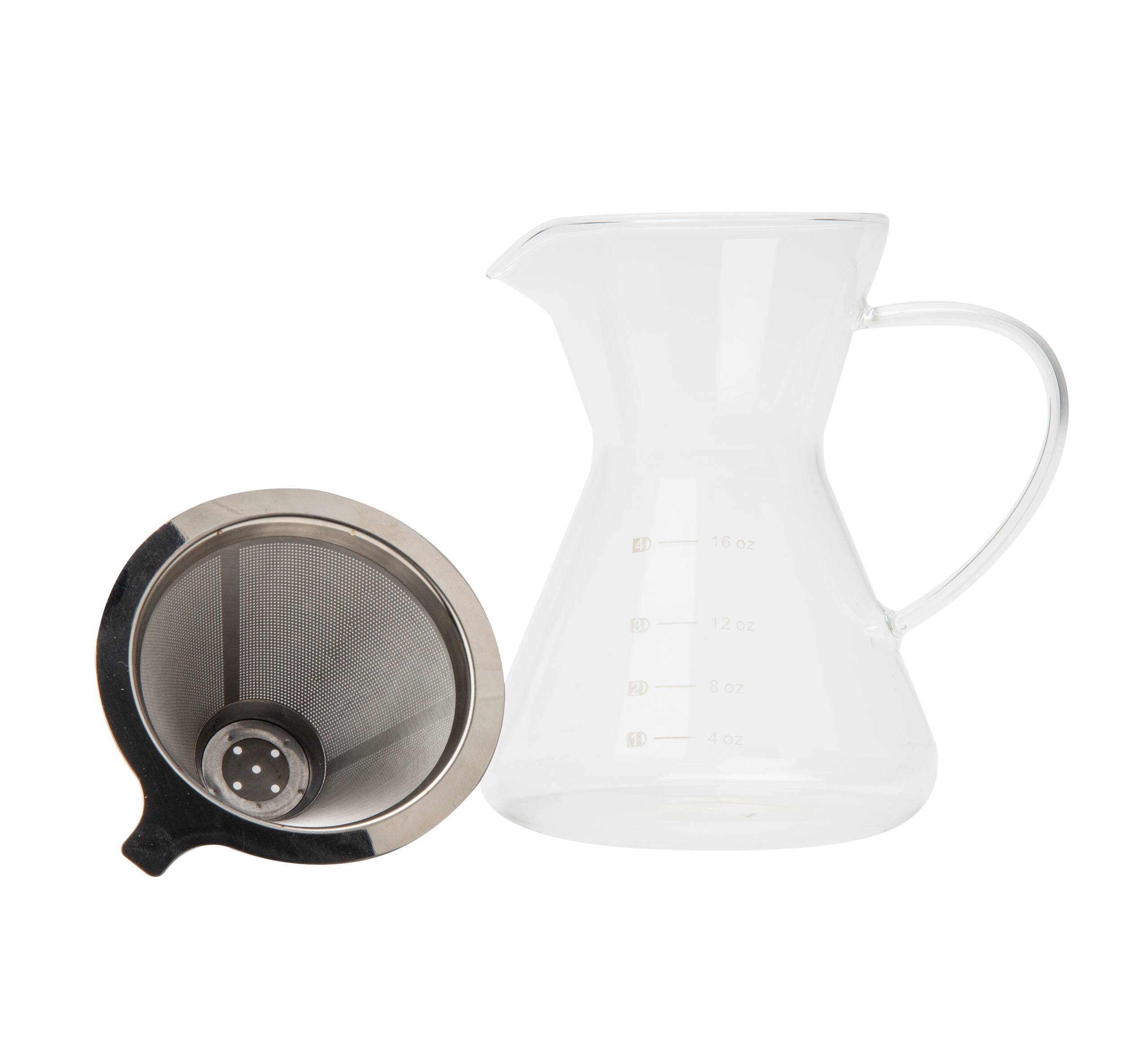 Mind Reader 16oz. Pour Over Glass Coffee Maker