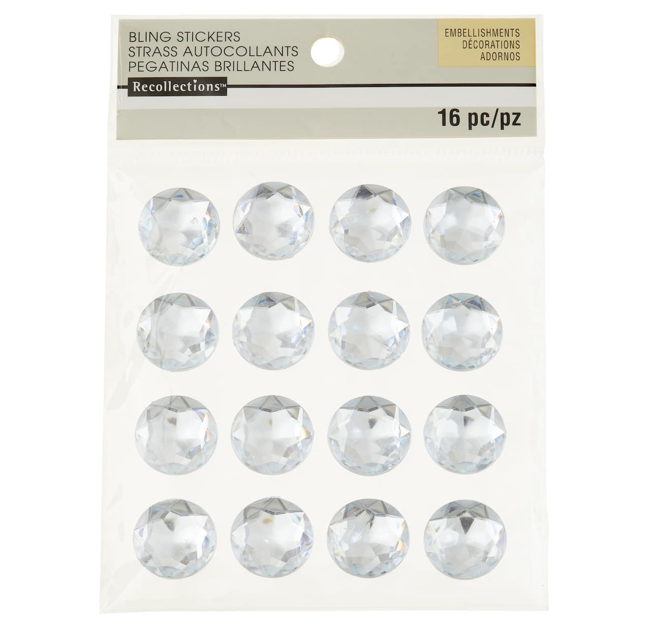 Clear Large Rhinestone Stickers by Recollections™ | Michaels