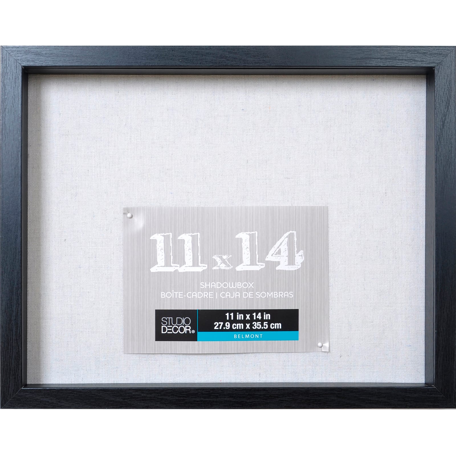 Black Belmont Shadow Box by Studio Décor®