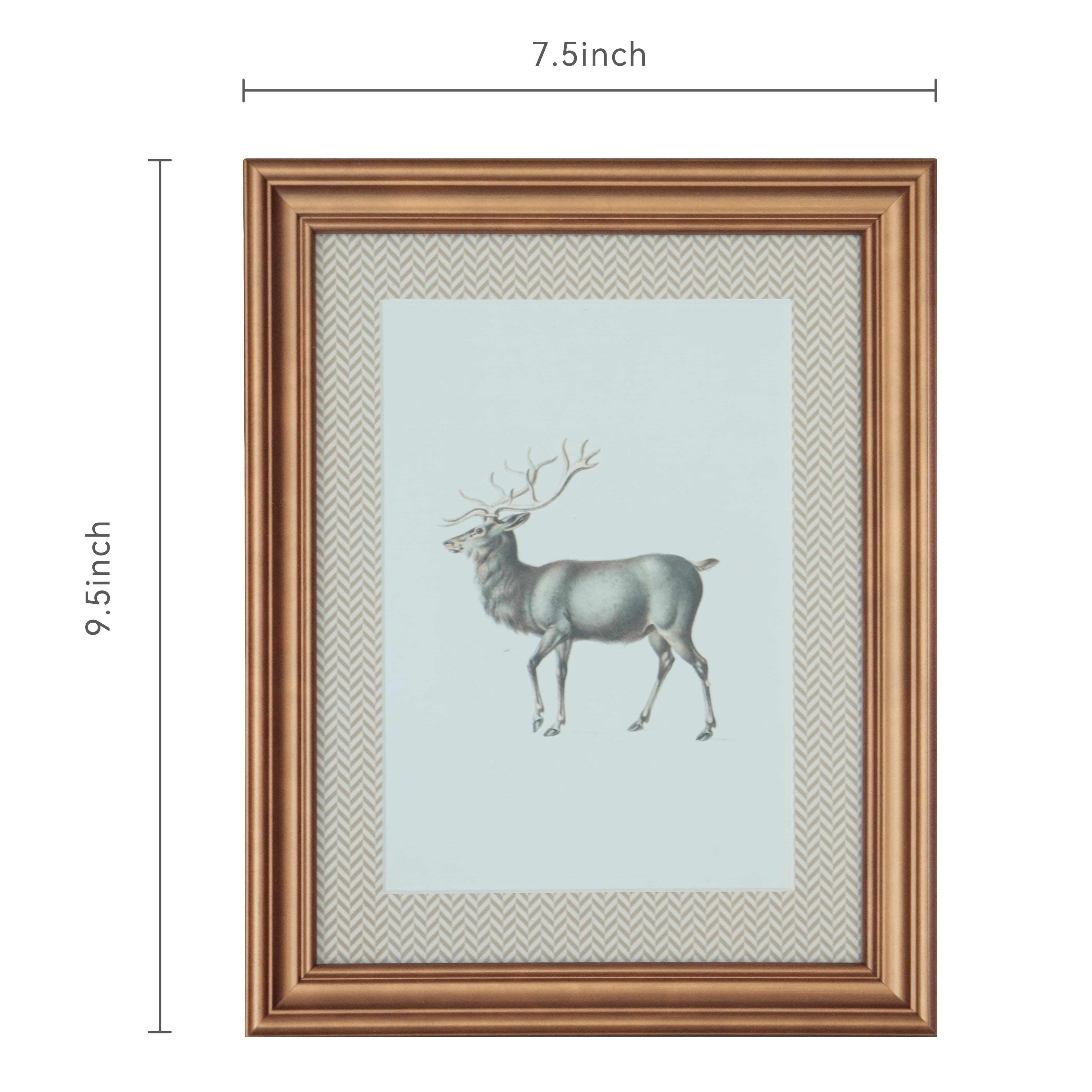 7.5&#x22; x 9.5&#x22; Framed Reindeer Tabletop D&#xE9;cor by Ashland&#xAE;