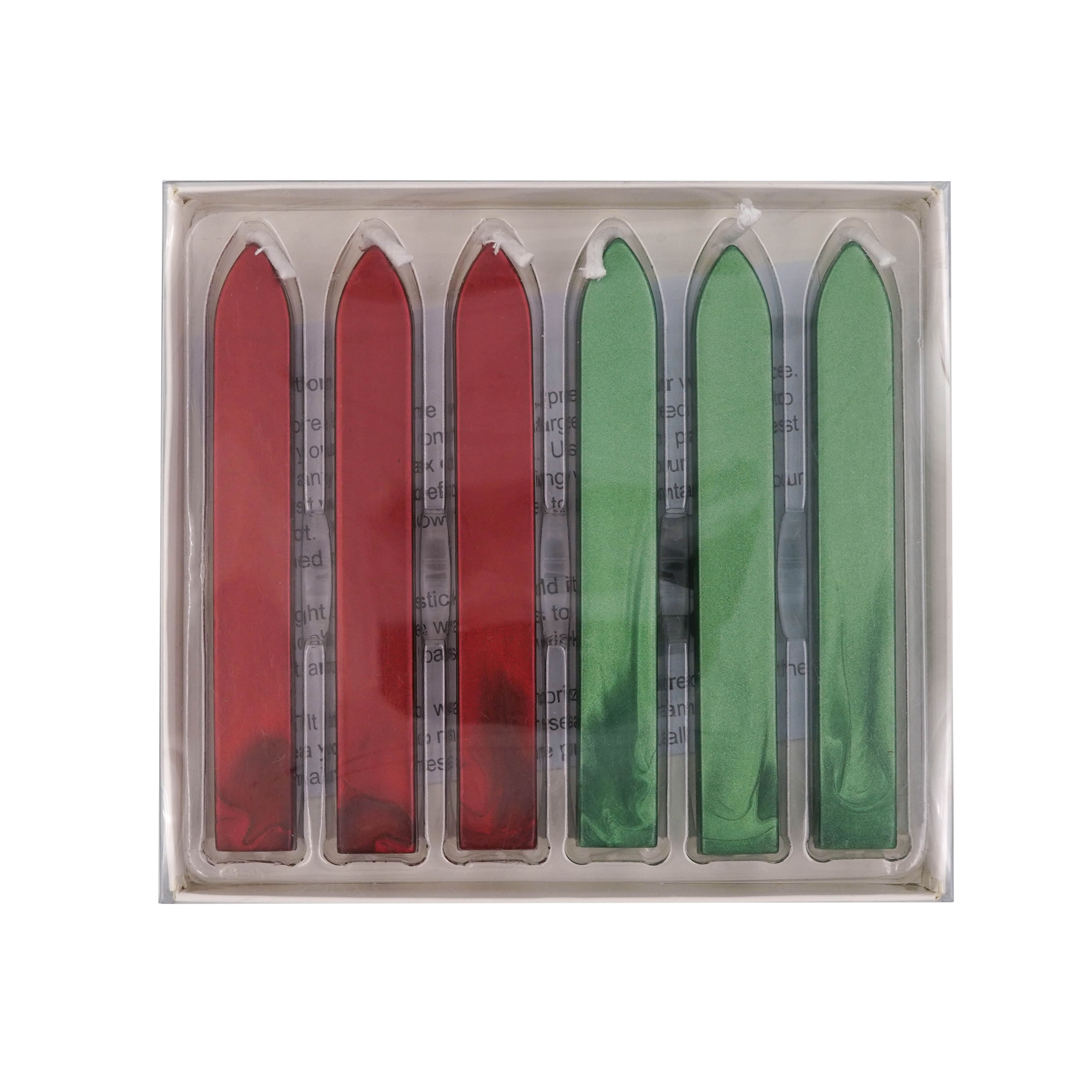 Red &#x26; Green Sealing Wax Stick Set by Recollections&#x2122;